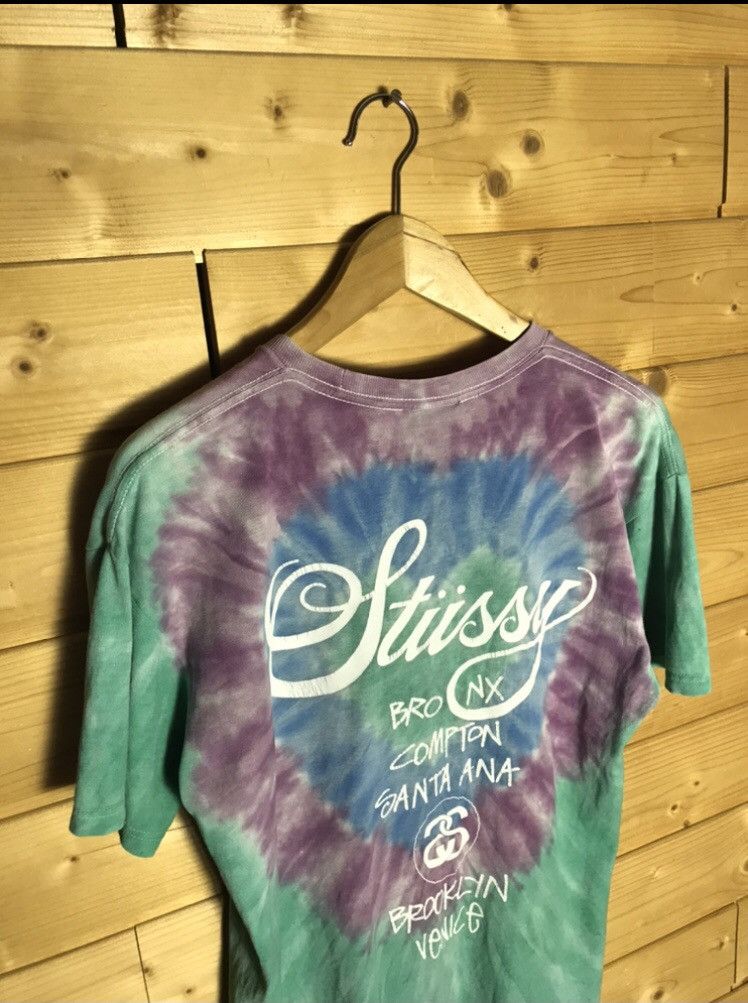 Stussy Stussy big logo tie dye t-shirt Size US M / EU 48-50 / 2 - 10 Thumbnail