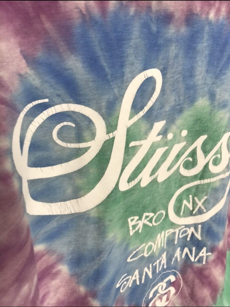 Stussy Stussy big logo tie dye t-shirt Size US M / EU 48-50 / 2 - 11 Thumbnail