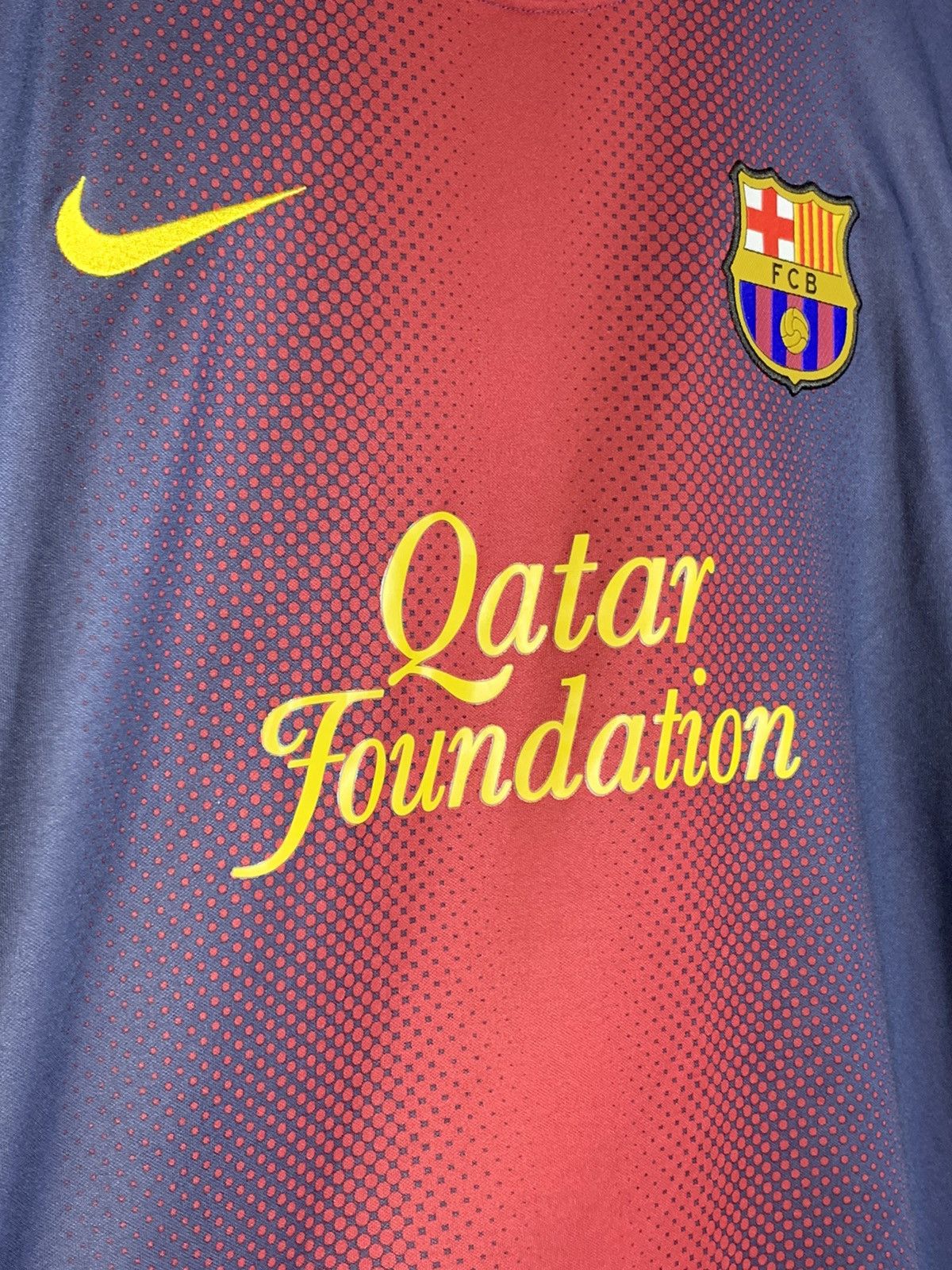 Nike × Vintage F.C Barcelona 2012/13 Nike Y2k Blokecore Football Shirt Size US XL / EU 56 / 4 - 3 Thumbnail