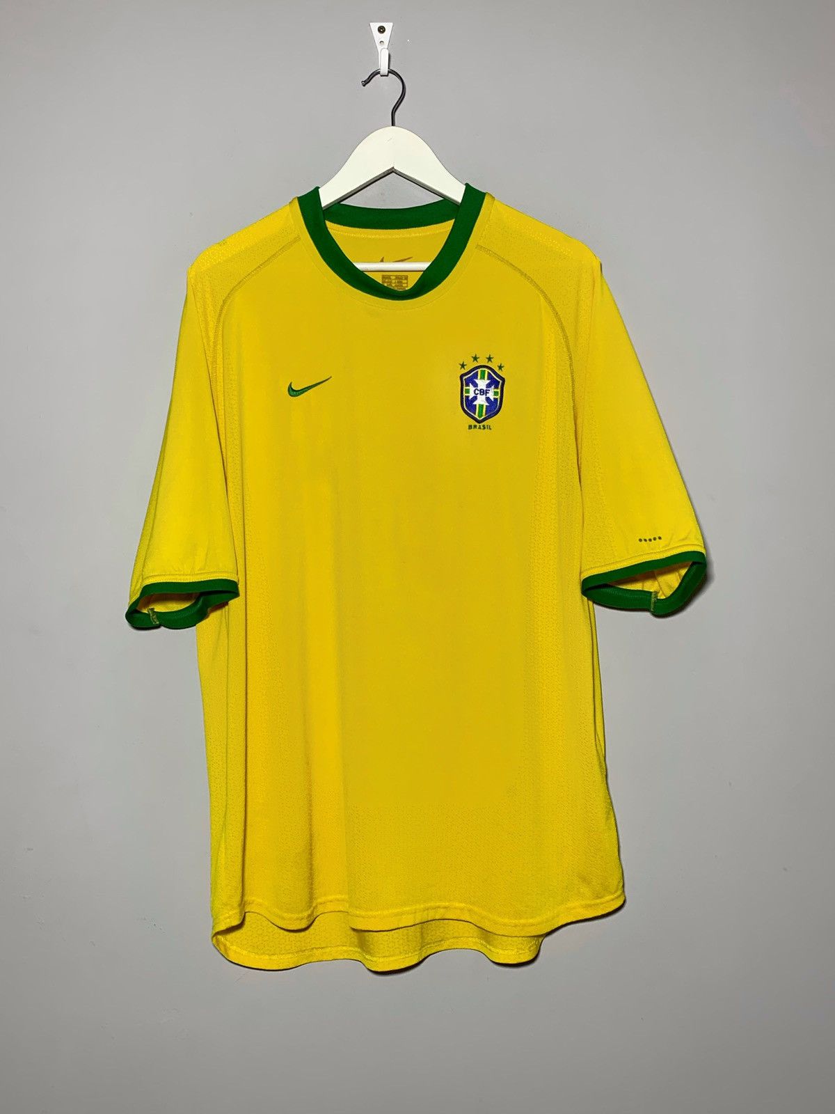 Nike × Vintage Brazil 2000 Nike Vintage Y2k Streetwear Style Football Shirt Size US XL / EU 56 / 4 - 1 Thumbnail