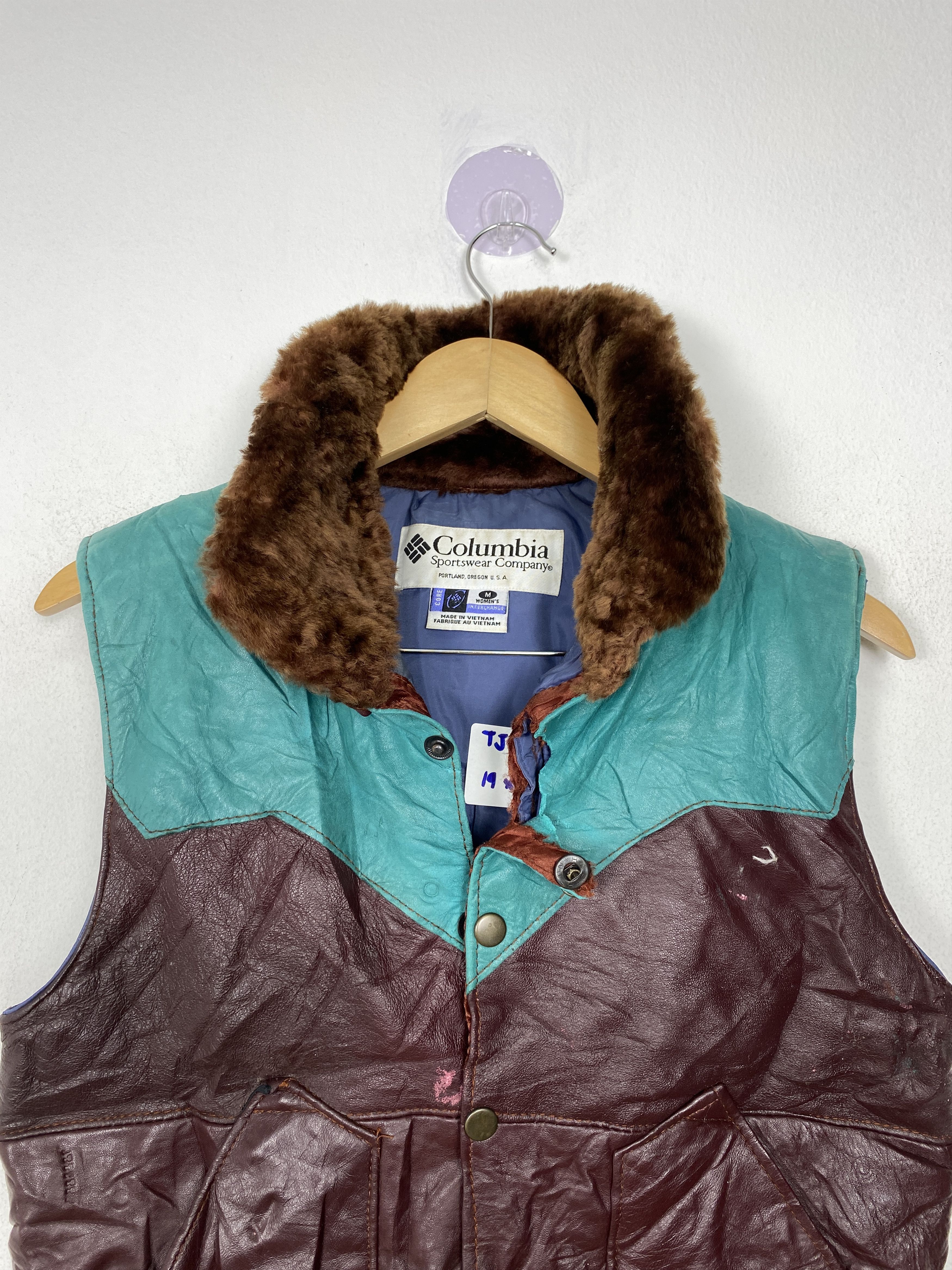 Columbia Vintage Columbia Sherpa Collar Puffer Lining Nylon Vests Size US M / EU 48-50 / 2 - 2 Thumbnail