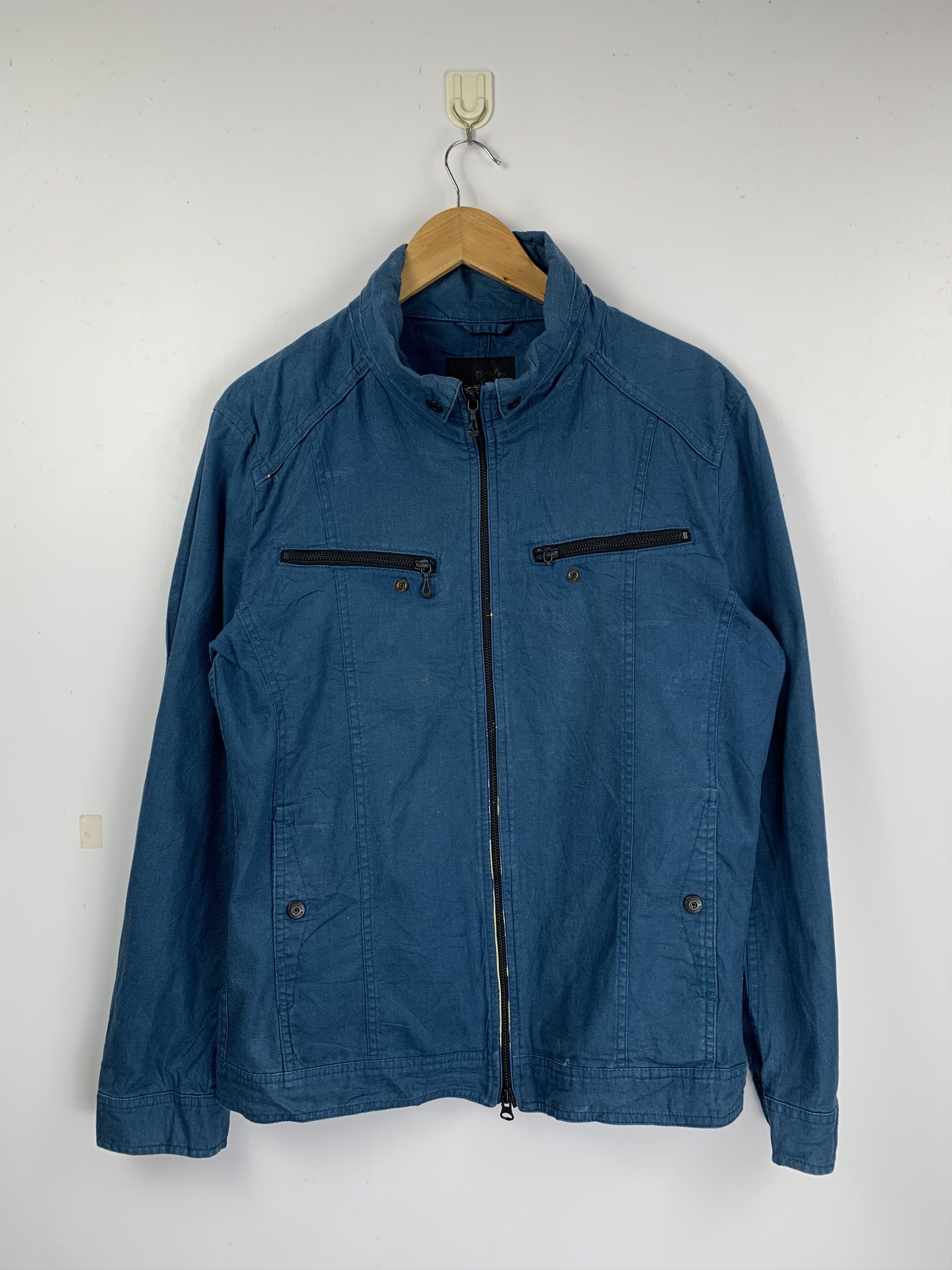 Mossimo Vintage Mossimo Multi Pocket Zip Up Plain Canvas Jacket Size US XL / EU 56 / 4 - 1 Thumbnail