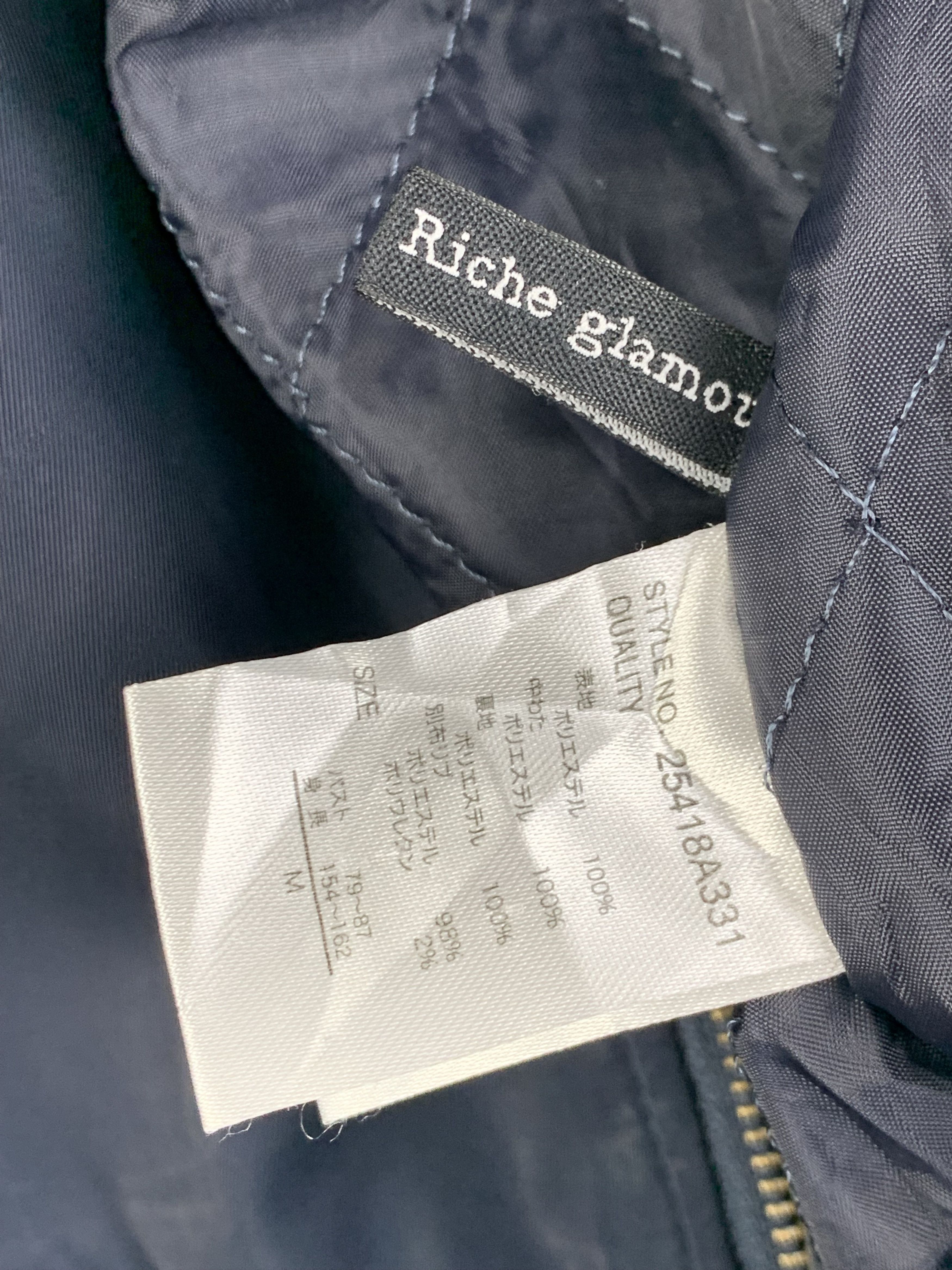 Japanese Brand Vintage RICHE GLAMOURS Zip Up Bomber Jacket Size US M / EU 48-50 / 2 - 11 Thumbnail