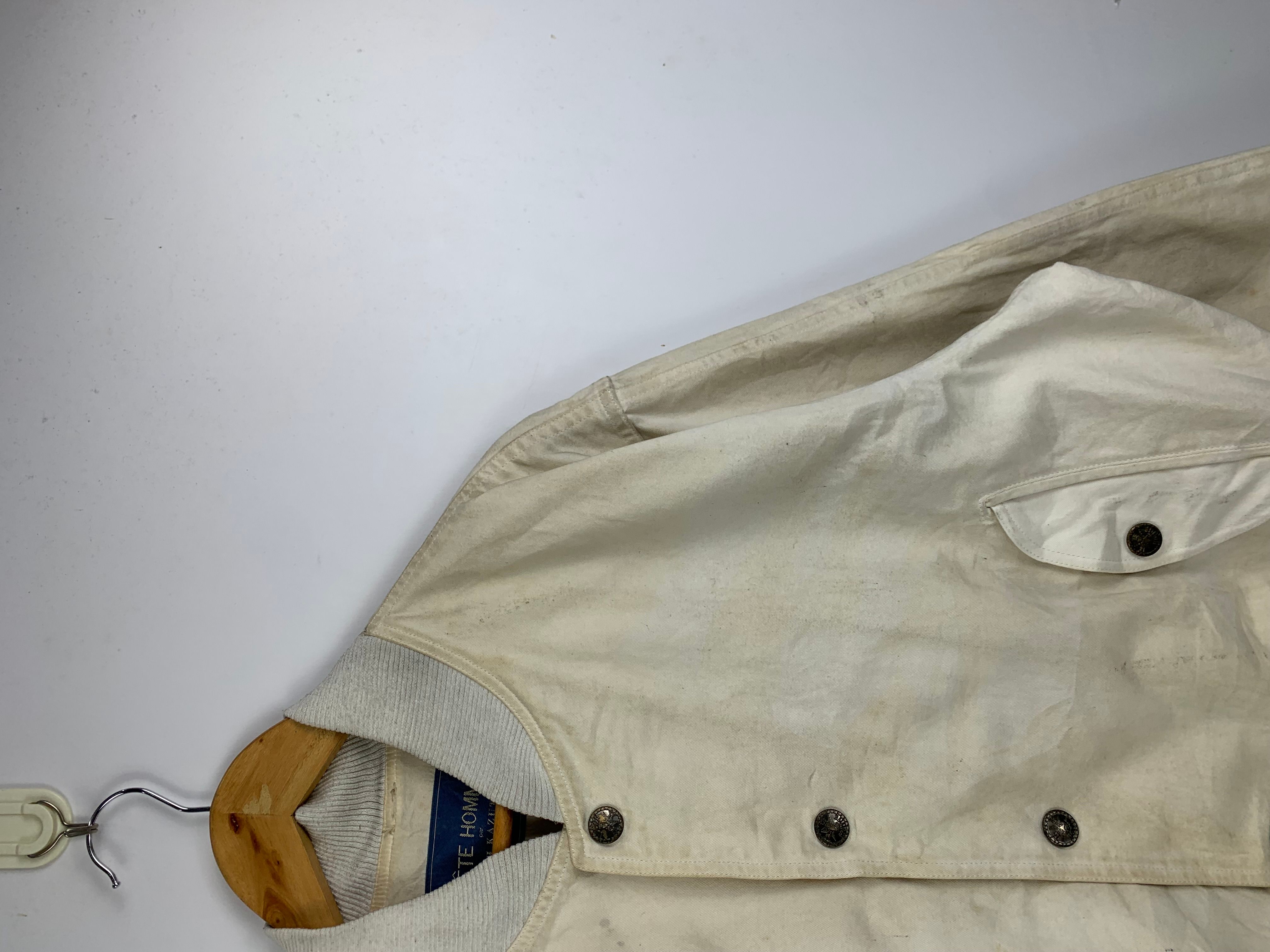 Vintage Vintage TETE HOMME Button Up Varsity Bomber Jacket Size US XXL / EU 58 / 5 - 4 Thumbnail