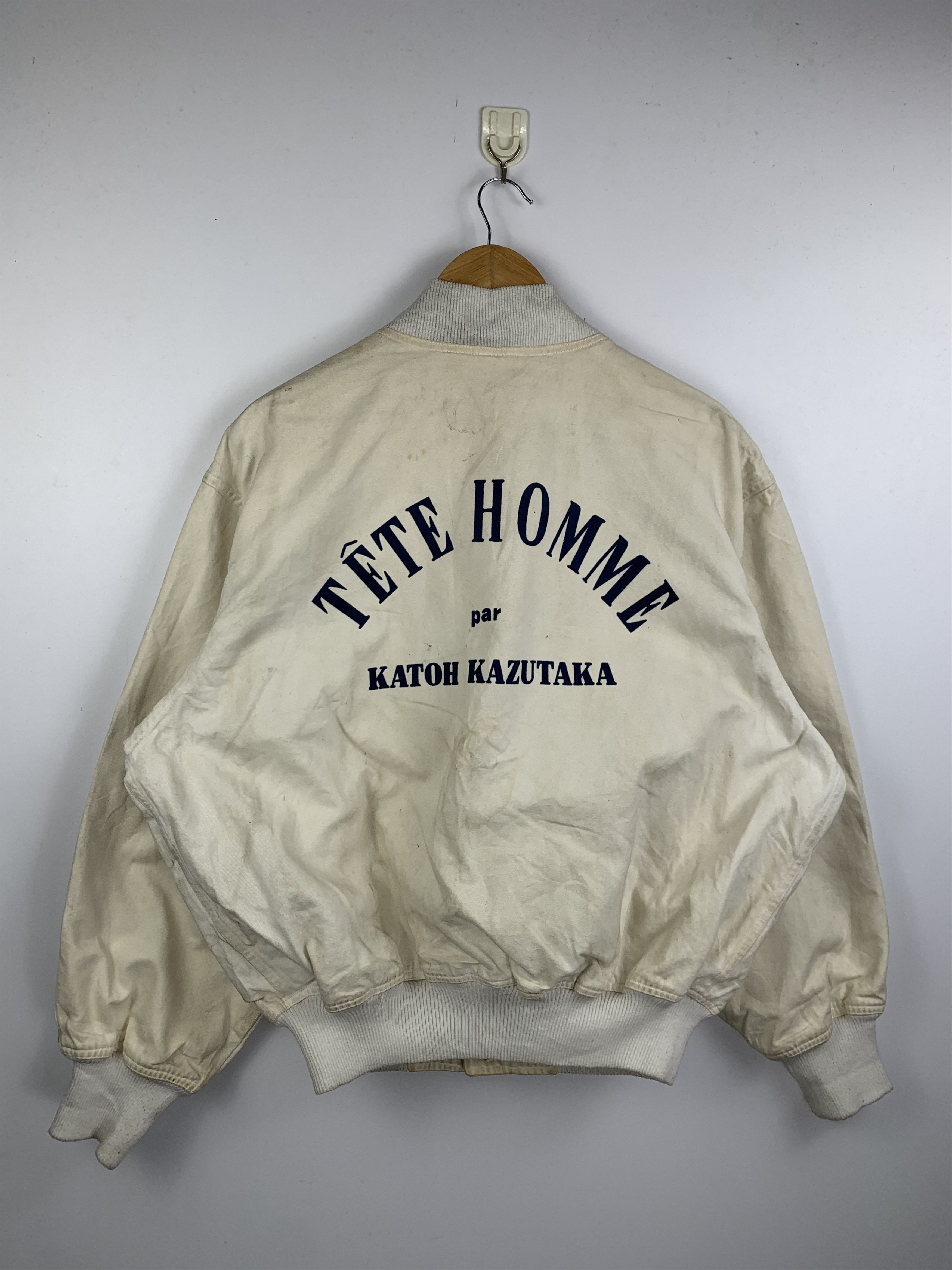 Tete Homme Vintage TETE HOMME Button Up Varsity Bomber Jacket Size US XXL / EU 58 / 5 - 6 Thumbnail