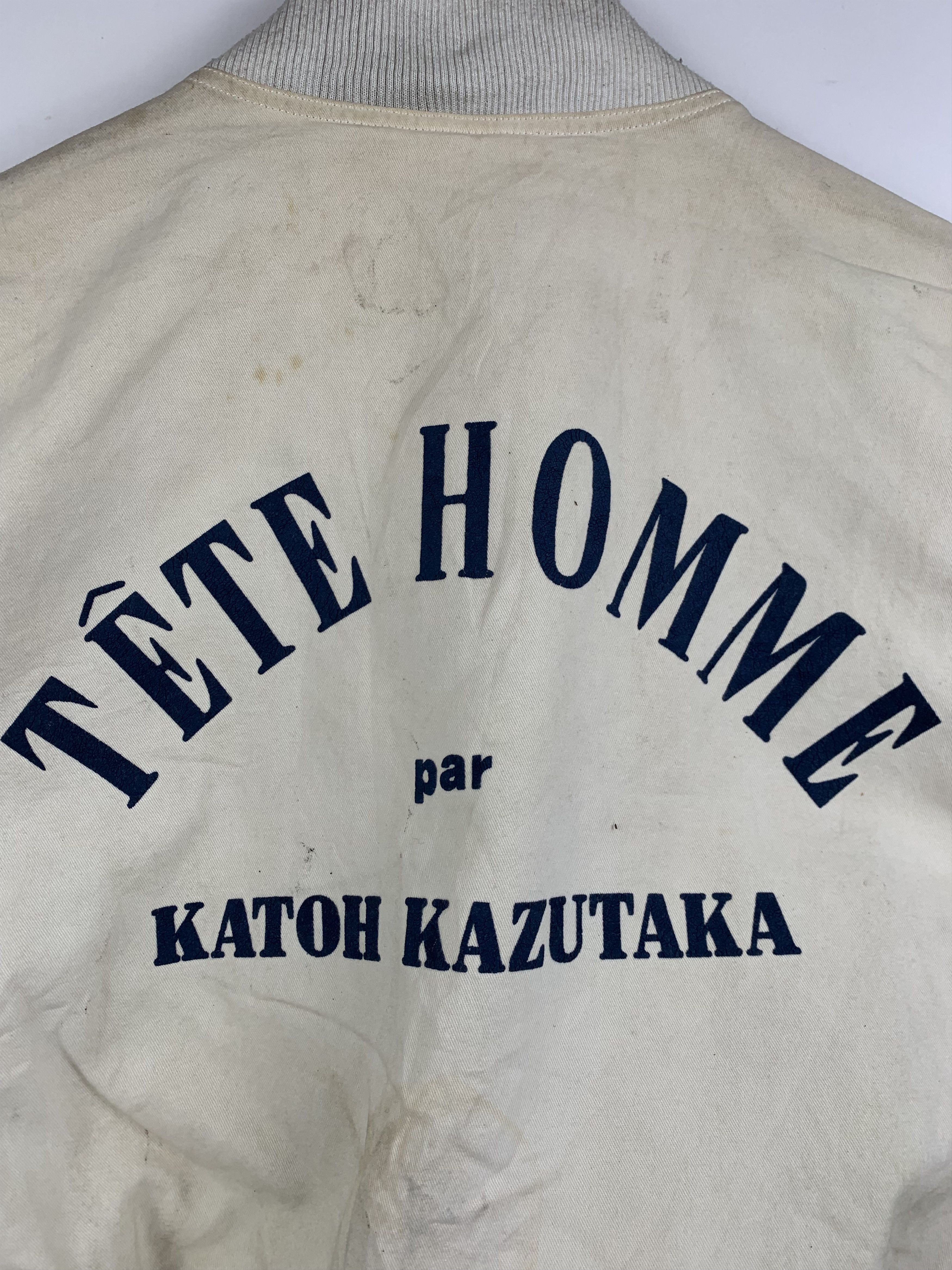 Tete Homme Vintage TETE HOMME Button Up Varsity Bomber Jacket Size US XXL / EU 58 / 5 - 10 Thumbnail
