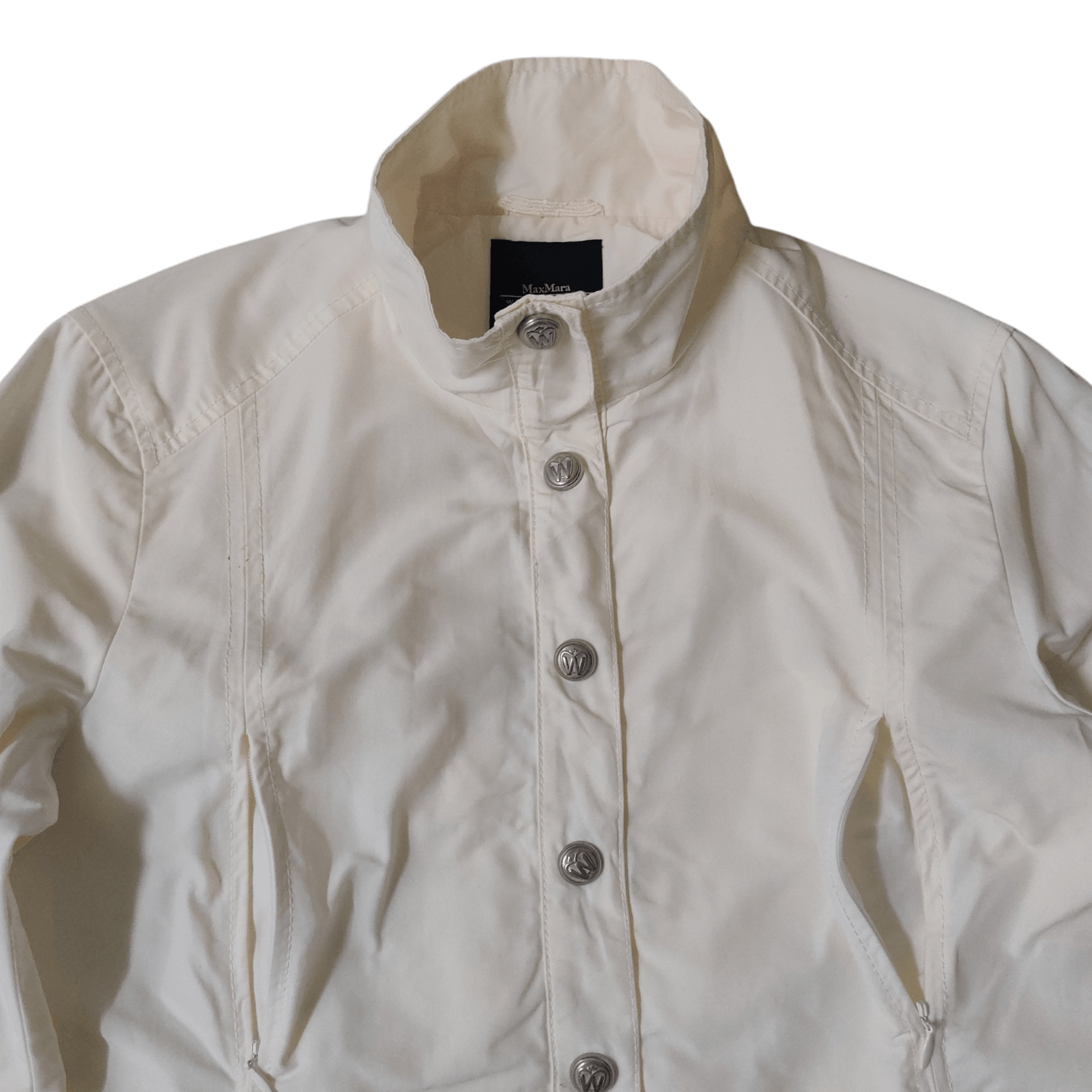 Max Mara Max Mara Weekend Line Women's Jacket Cream Size S / US 4 / IT 40 - 2 Thumbnail