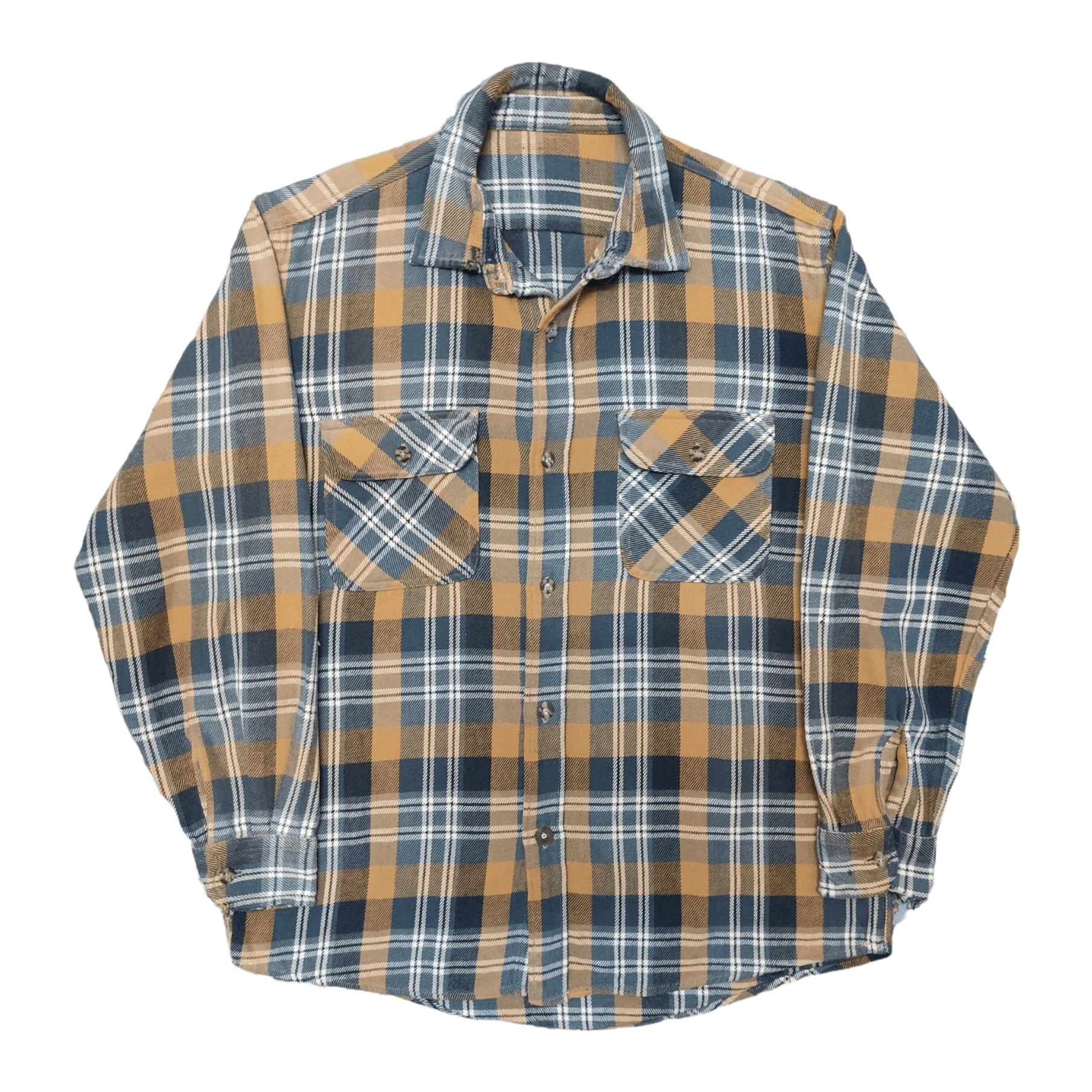 Vintage Edwin Flannel Button Up Shirt Distressed