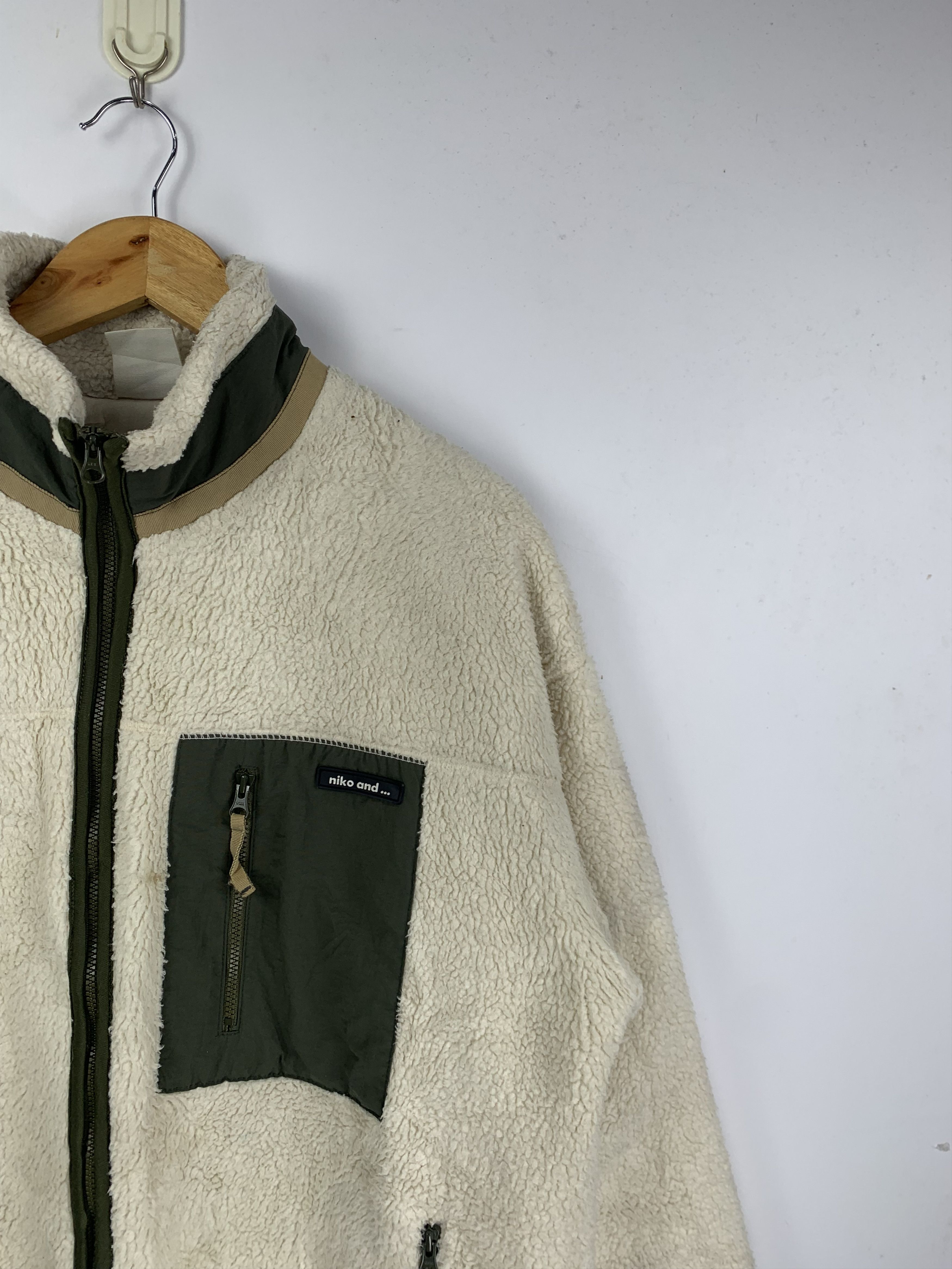 Japanese Brand Vintage Niko And Nice Zip Up Sherpa Jacket Size US L / EU 52-54 / 3 - 4 Thumbnail