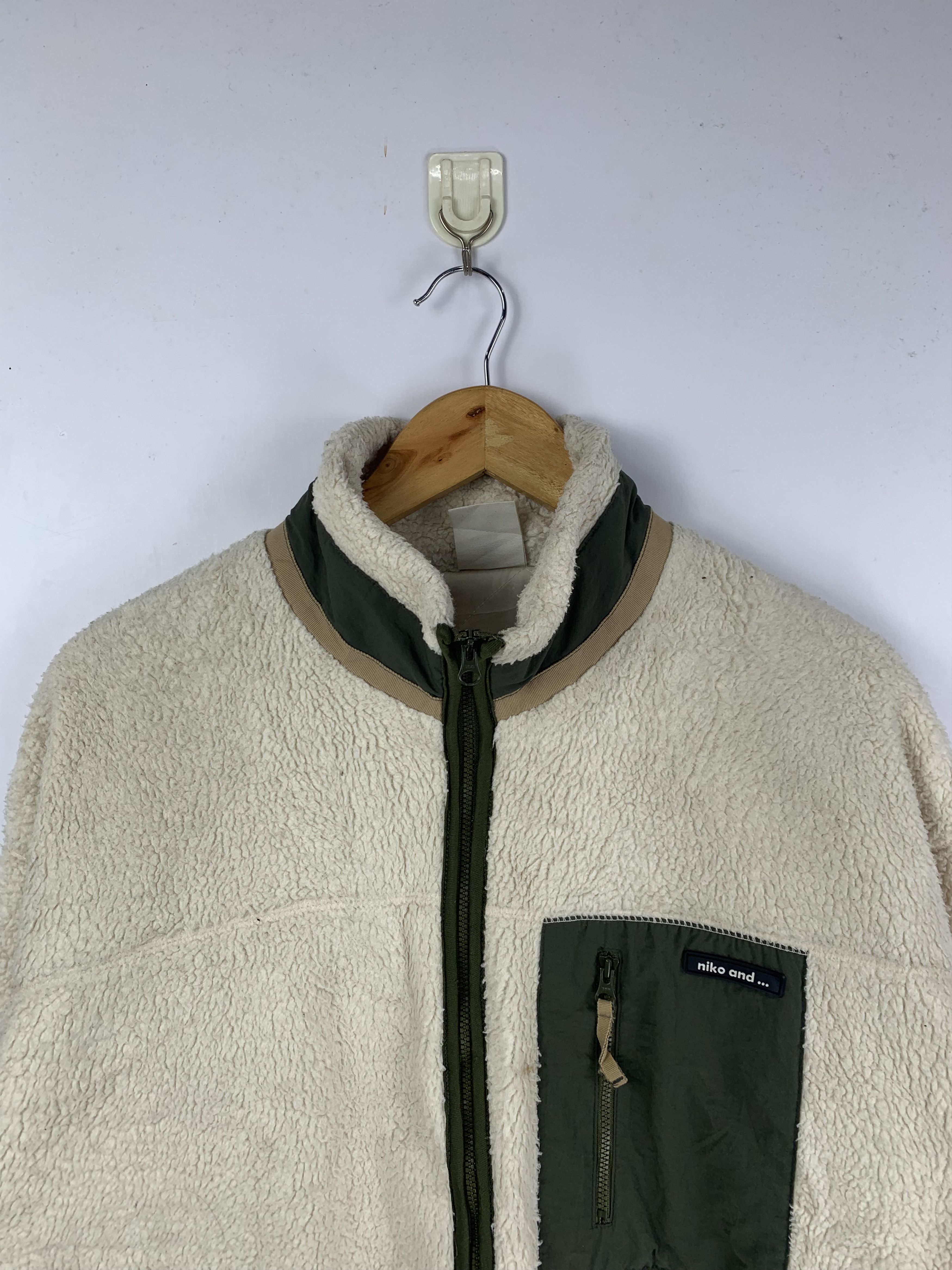 Japanese Brand Vintage Niko And Nice Zip Up Sherpa Jacket Size US L / EU 52-54 / 3 - 3 Thumbnail