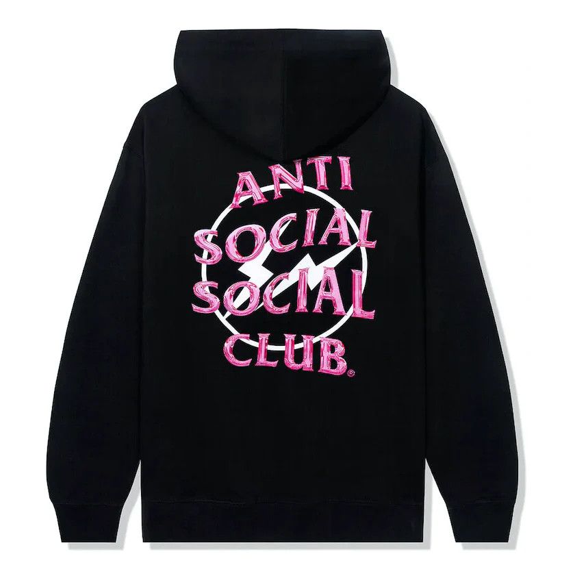 image of Anti Social Social Club x Fragment Design Assc X Fragment Precious Petals Hoodie (Fw22) Black Pink 