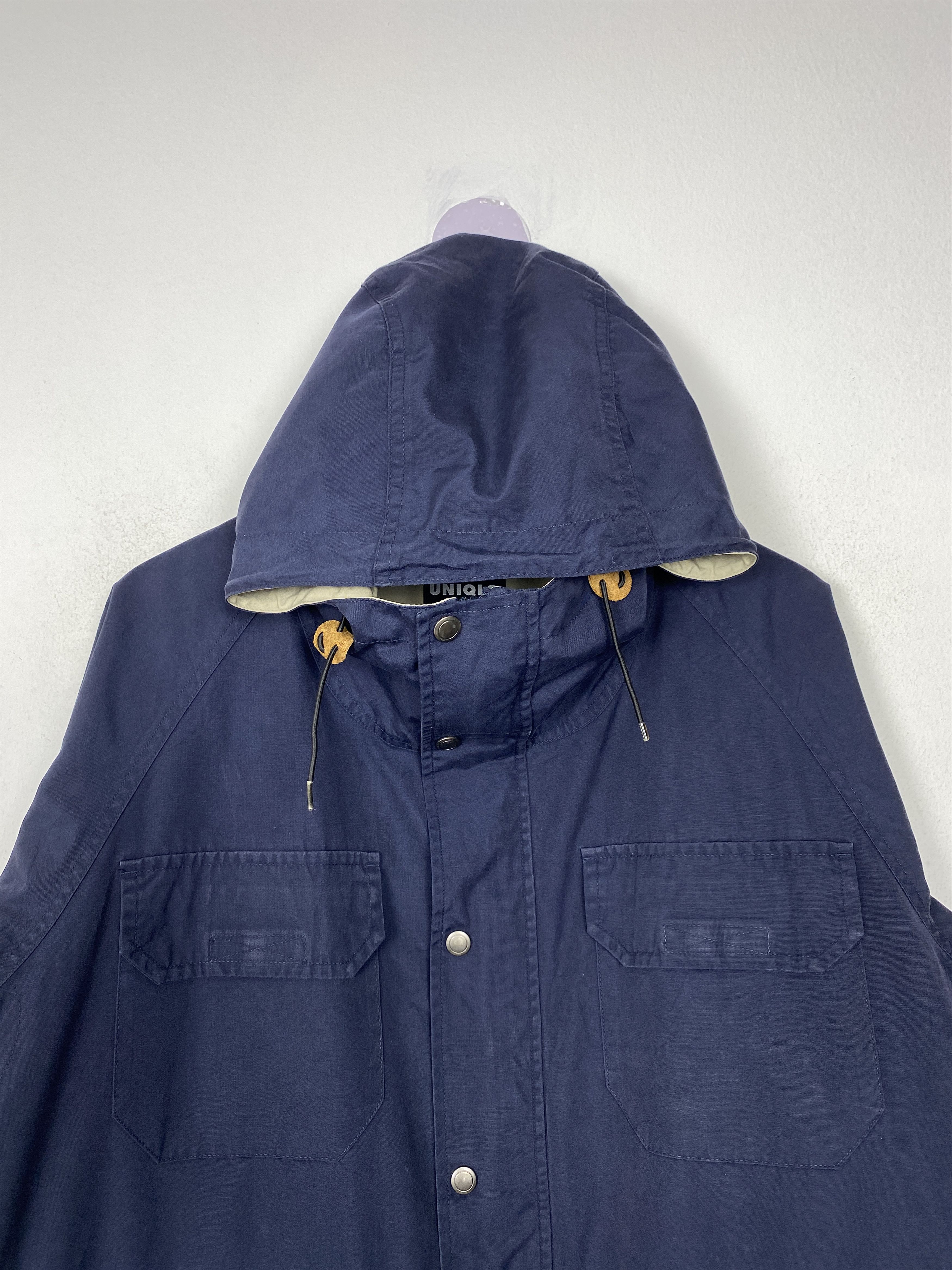 Japanese Brand Vintage Uniqlo Hoodie Multi Pocket Cotton Jacket Size US L / EU 52-54 / 3 - 2 Thumbnail
