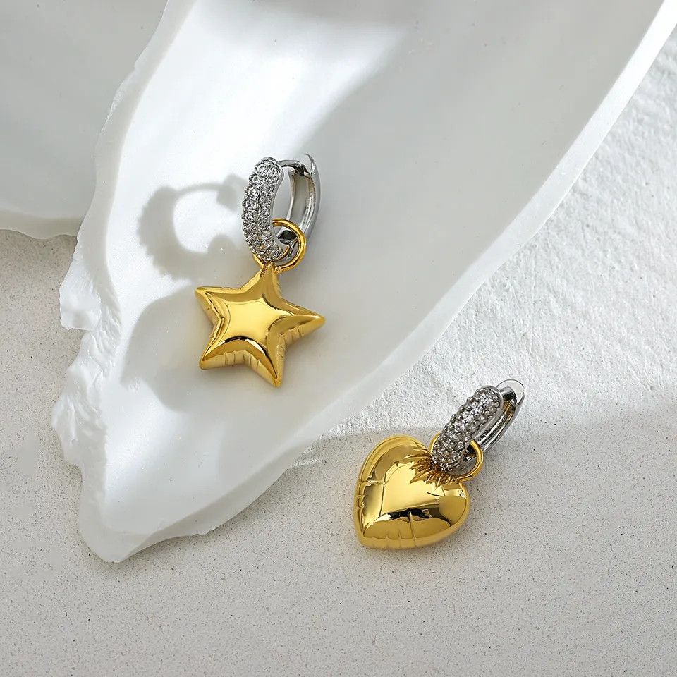 Jewelry 1 Pair Asymmetric Hoop Earrings Size ONE SIZE - 9 Thumbnail