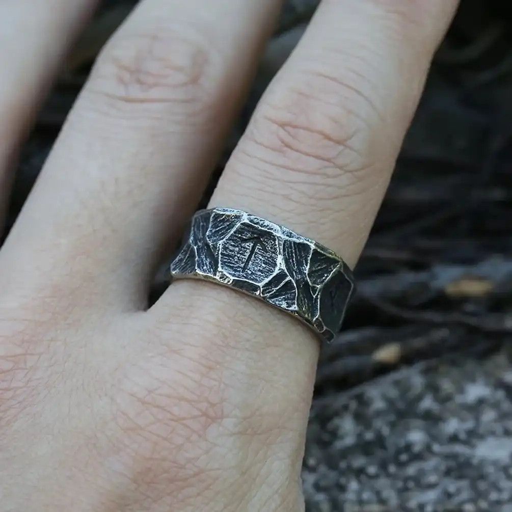 Jewelry Viking Gothic Style Ring Size ONE SIZE - 5 Thumbnail