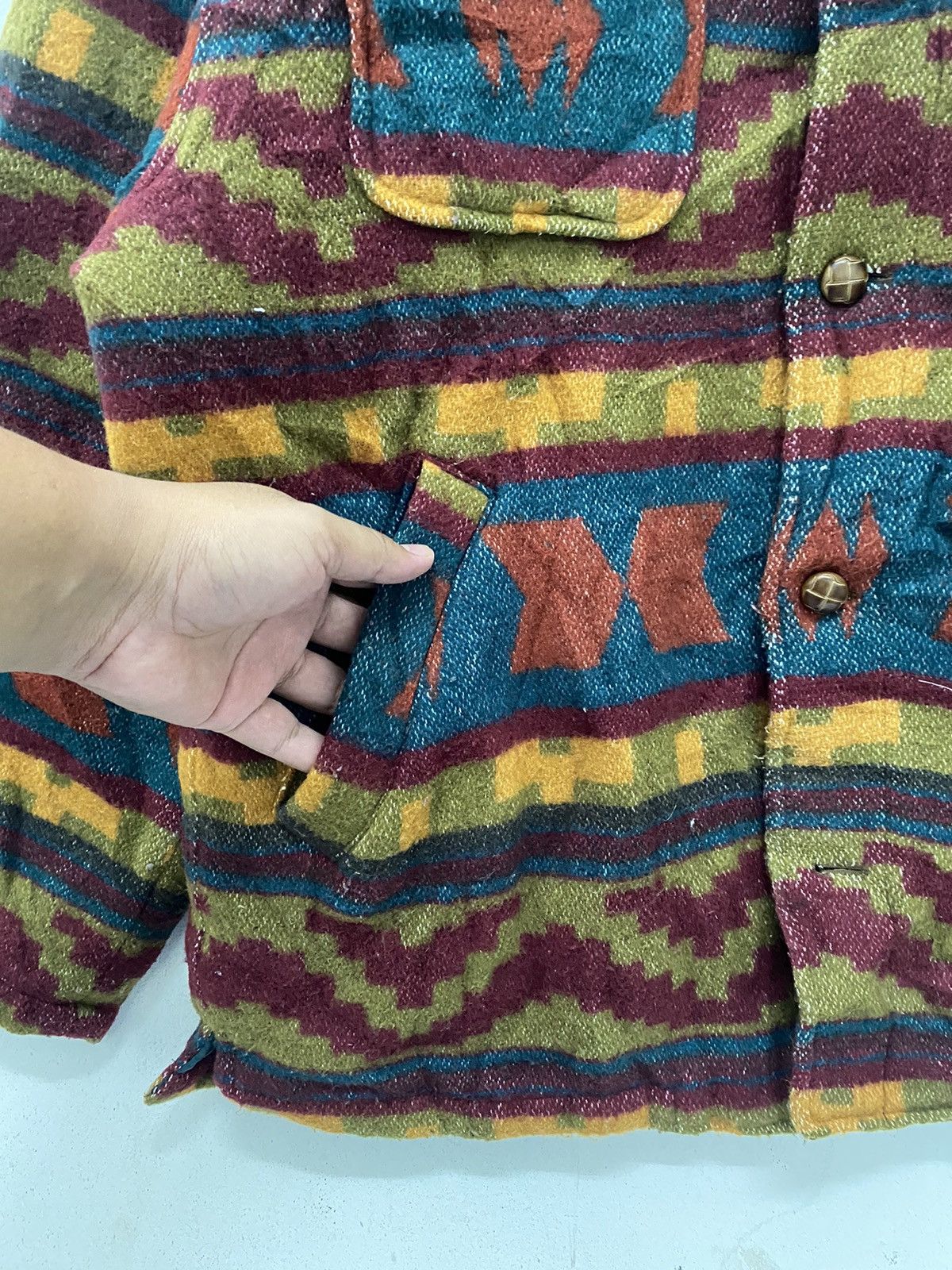 Japanese Brand × Vintage Vintage Navajo Button Up jacket Size US L / EU 52-54 / 3 - 8 Thumbnail