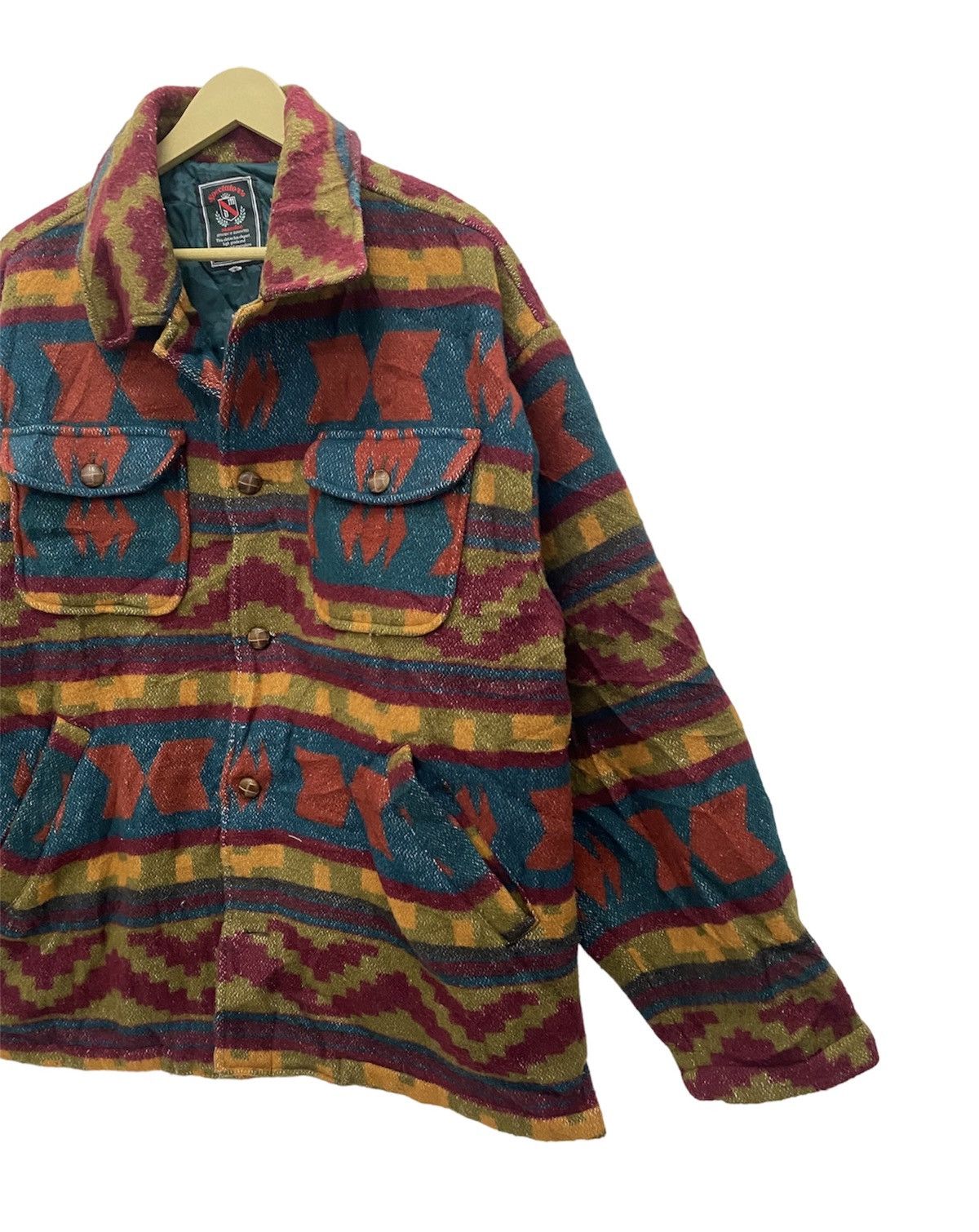 Japanese Brand × Vintage Vintage Navajo Button Up jacket Size US L / EU 52-54 / 3 - 3 Thumbnail
