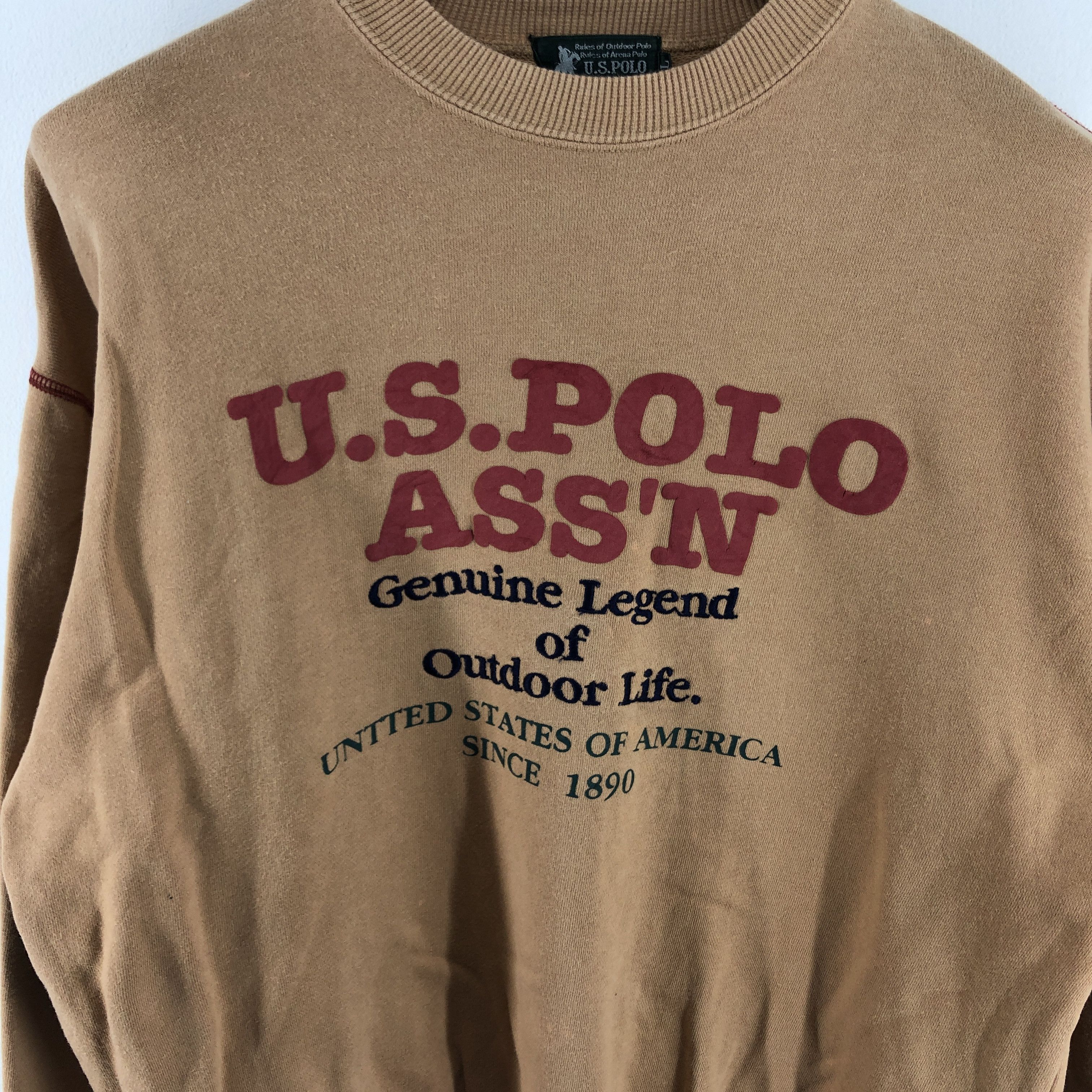 U.S. Polo Assn. USPA Crew Neck Sweatshirt #2607-93 Size US L / EU 52-54 / 3 - 2 Thumbnail
