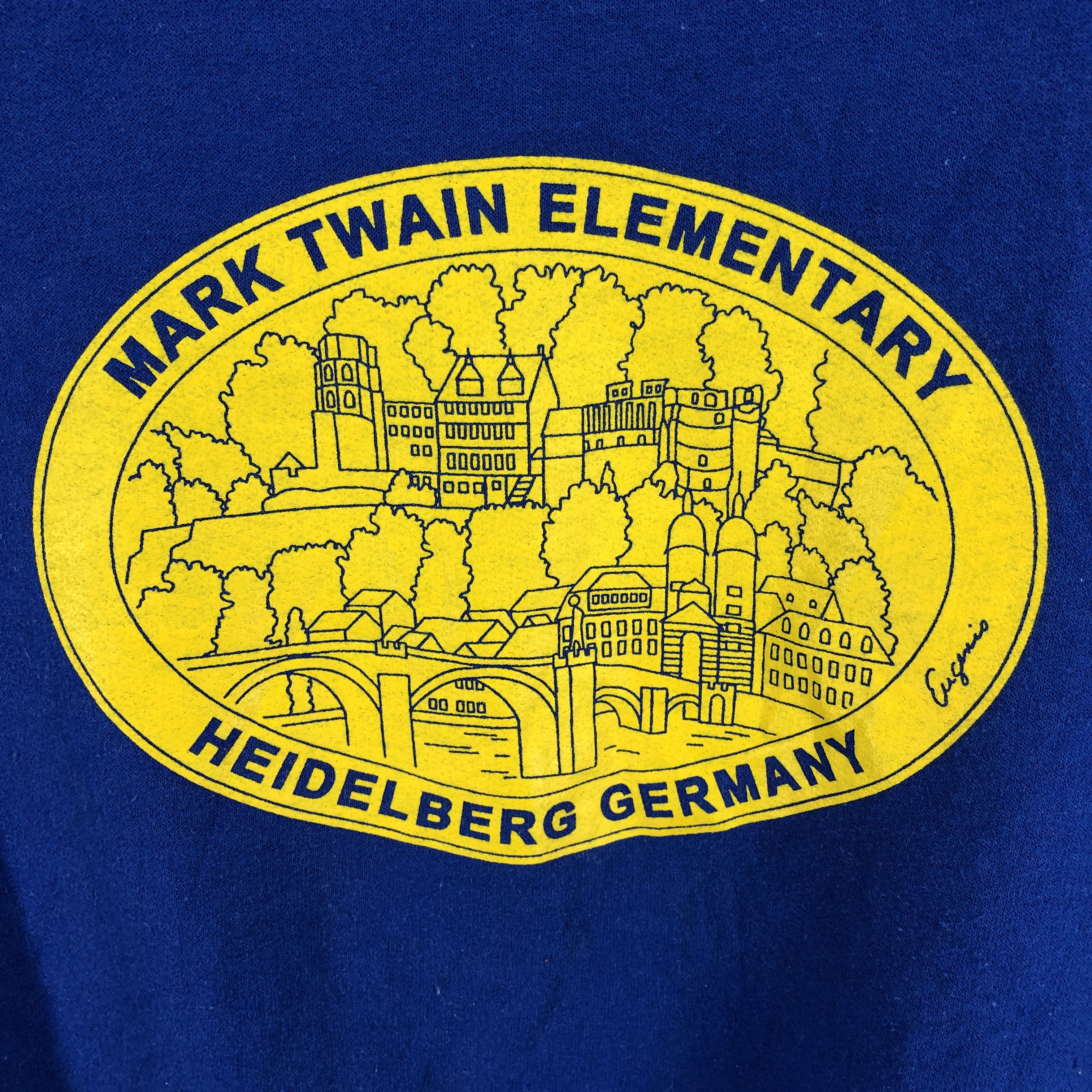 Jerzees 90s Vintage HEIDELBERG GERMANY Crew Neck Sweatshirt #0435/R Size US S / EU 44-46 / 1 - 3 Thumbnail