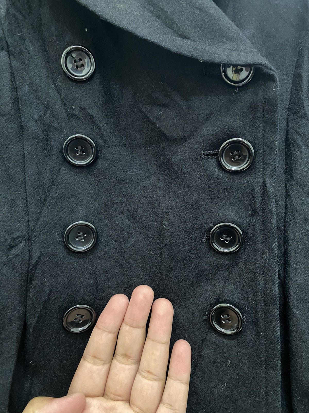Yohji Yamamoto Vintage work shop wxyz double breast long jacket Size US M / EU 48-50 / 2 - 5 Thumbnail