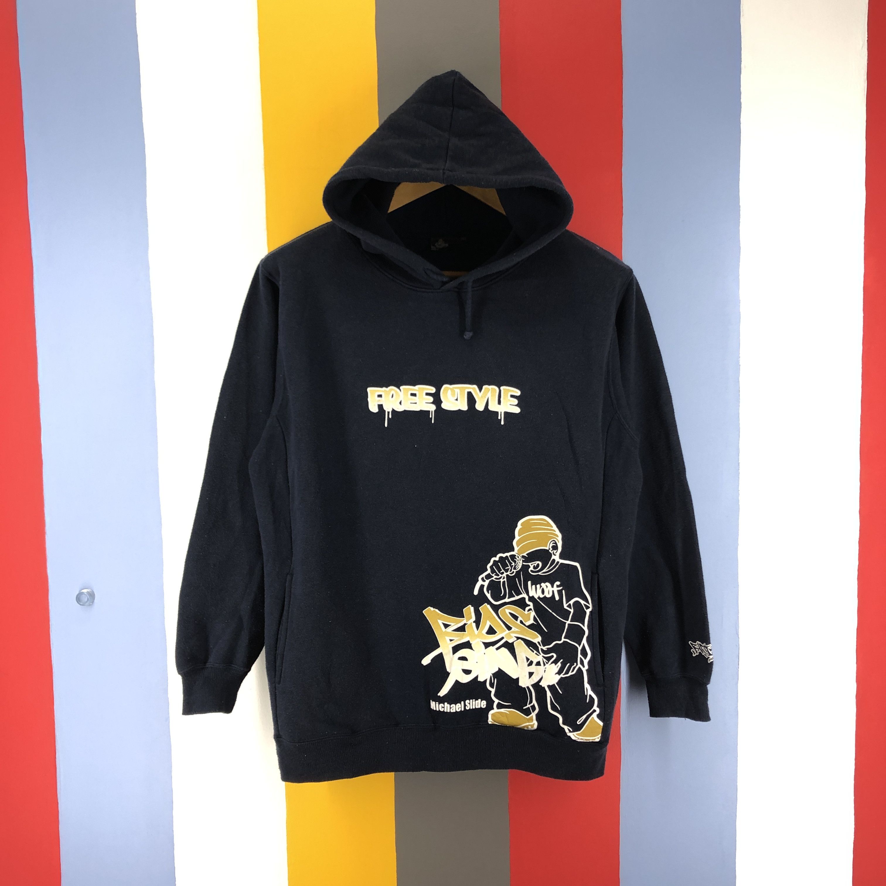 Japanese Brand DACK DIVE MICHAEL SLIDE Hiphop Rapper Hoodie #0849/AE Size US S / EU 44-46 / 1 - 1 Thumbnail