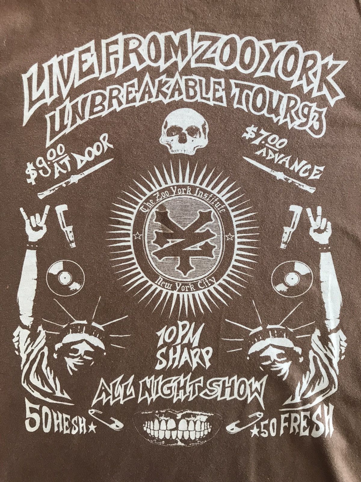 Zoo York Vintage Y2K Zoo York Unbreakable Tour Tee horror Size US M / EU 48-50 / 2 - 2 Thumbnail
