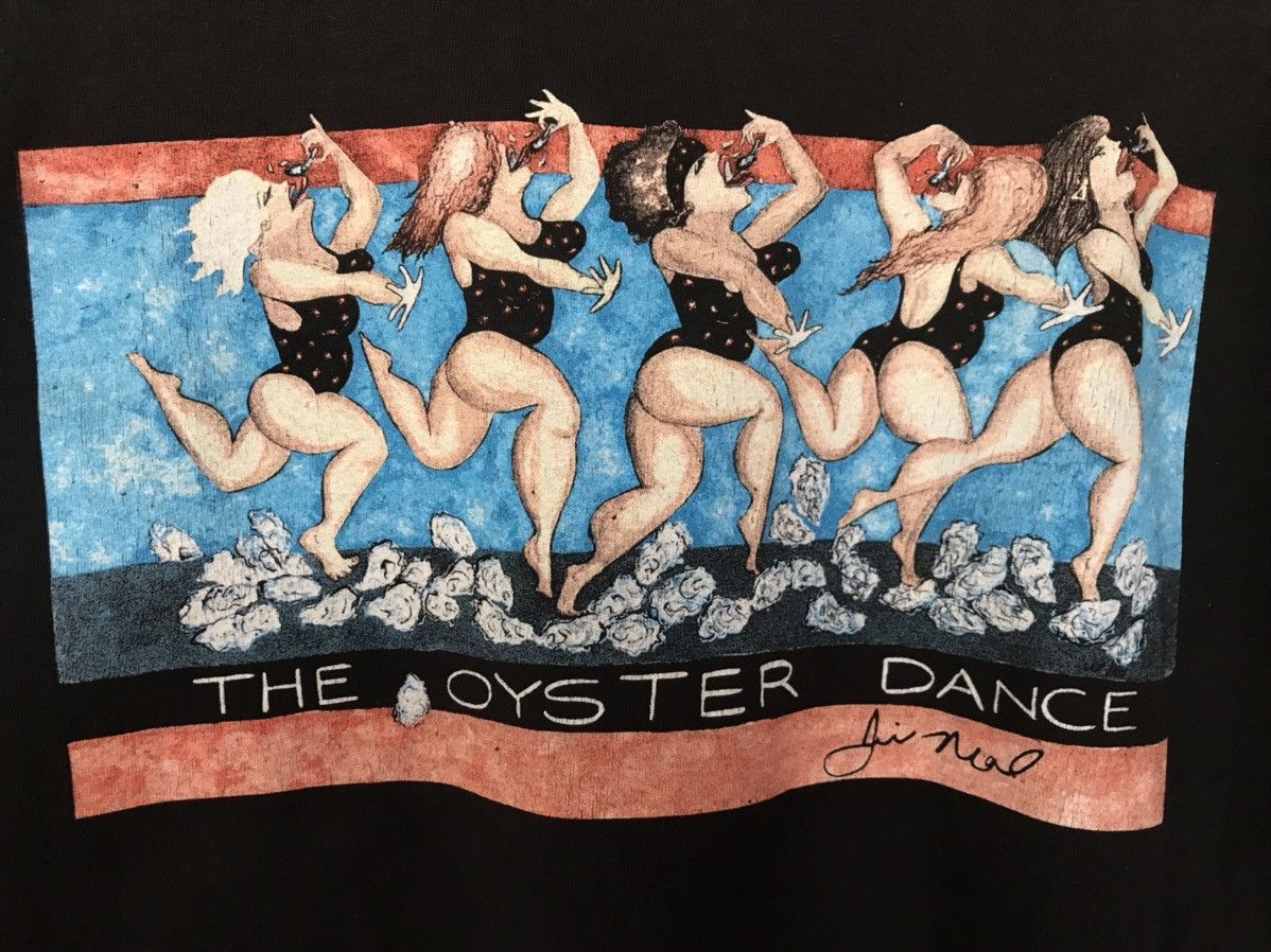 Vintage C Port Company The Oyster Dance Art Design Tee Size US XL / EU 56 / 4 - 5 Thumbnail