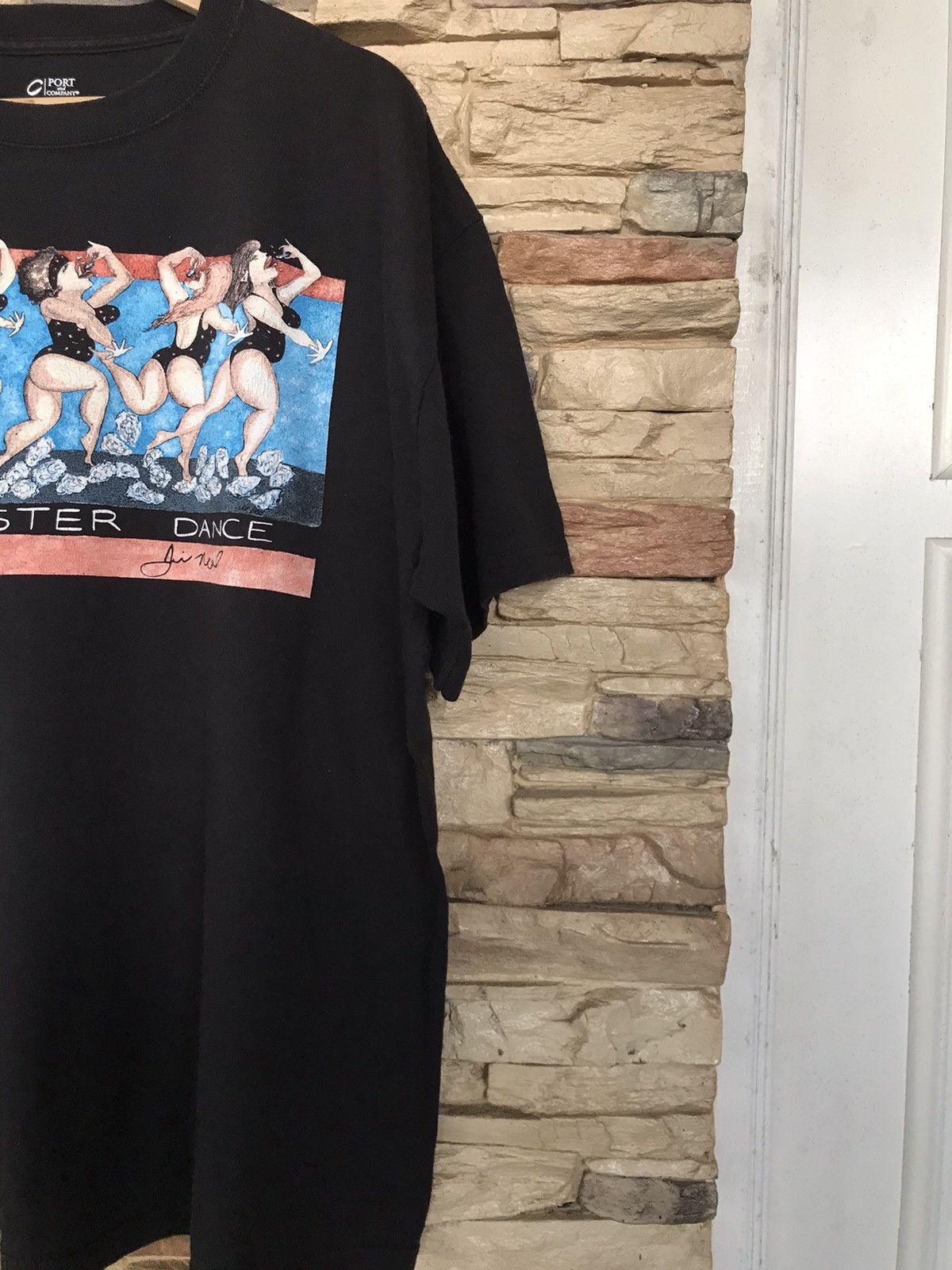 Vintage C Port Company The Oyster Dance Art Design Tee Size US XL / EU 56 / 4 - 3 Thumbnail
