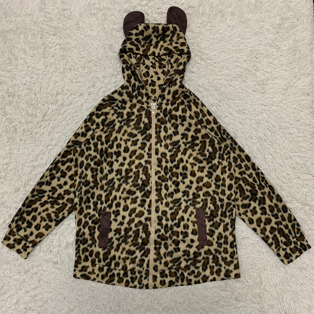 Japanese Brand P.H leopard design hoodie Size L / US 10 / IT 46 - 12 Thumbnail