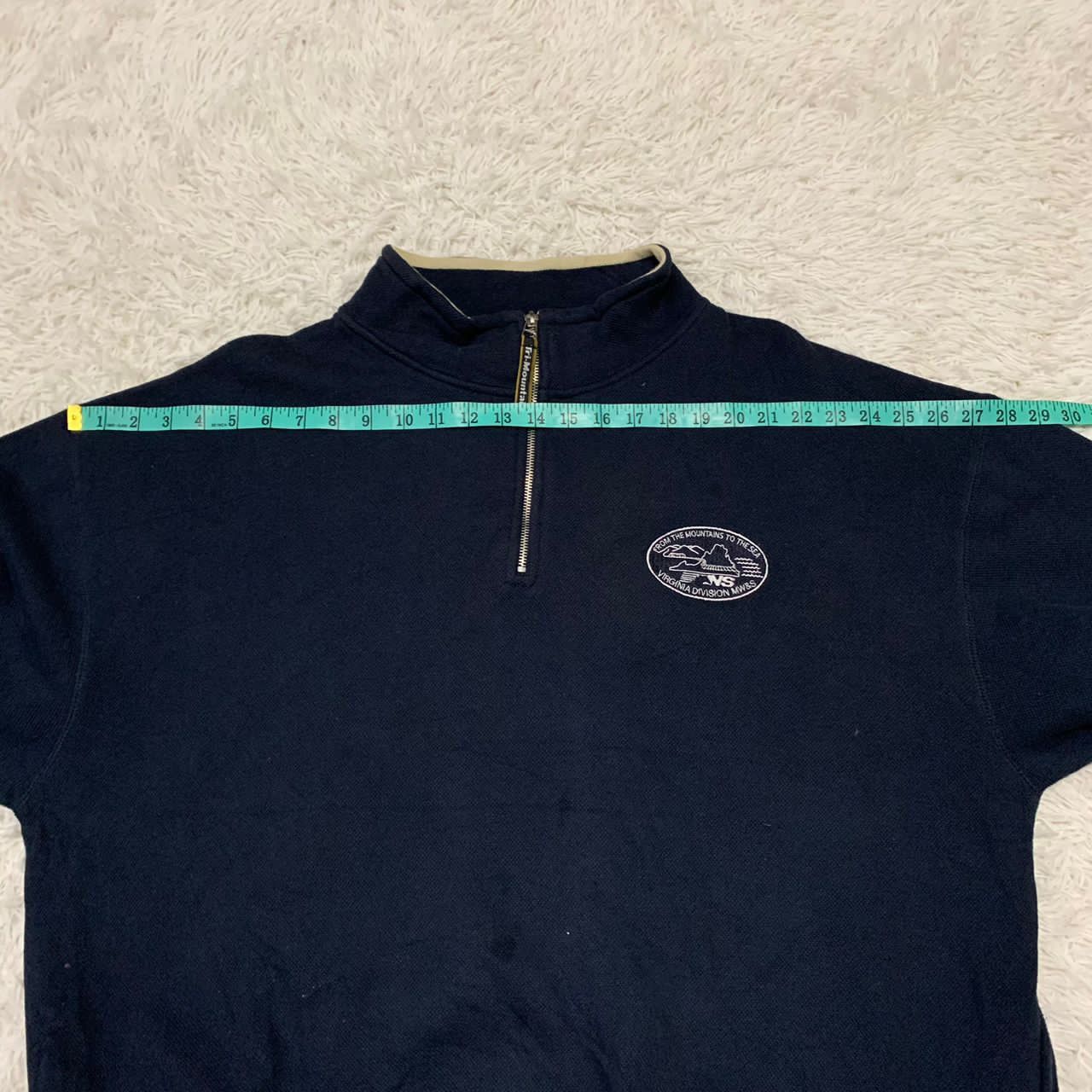 Tri Mountain Virginia Division MW&S half zip sweater