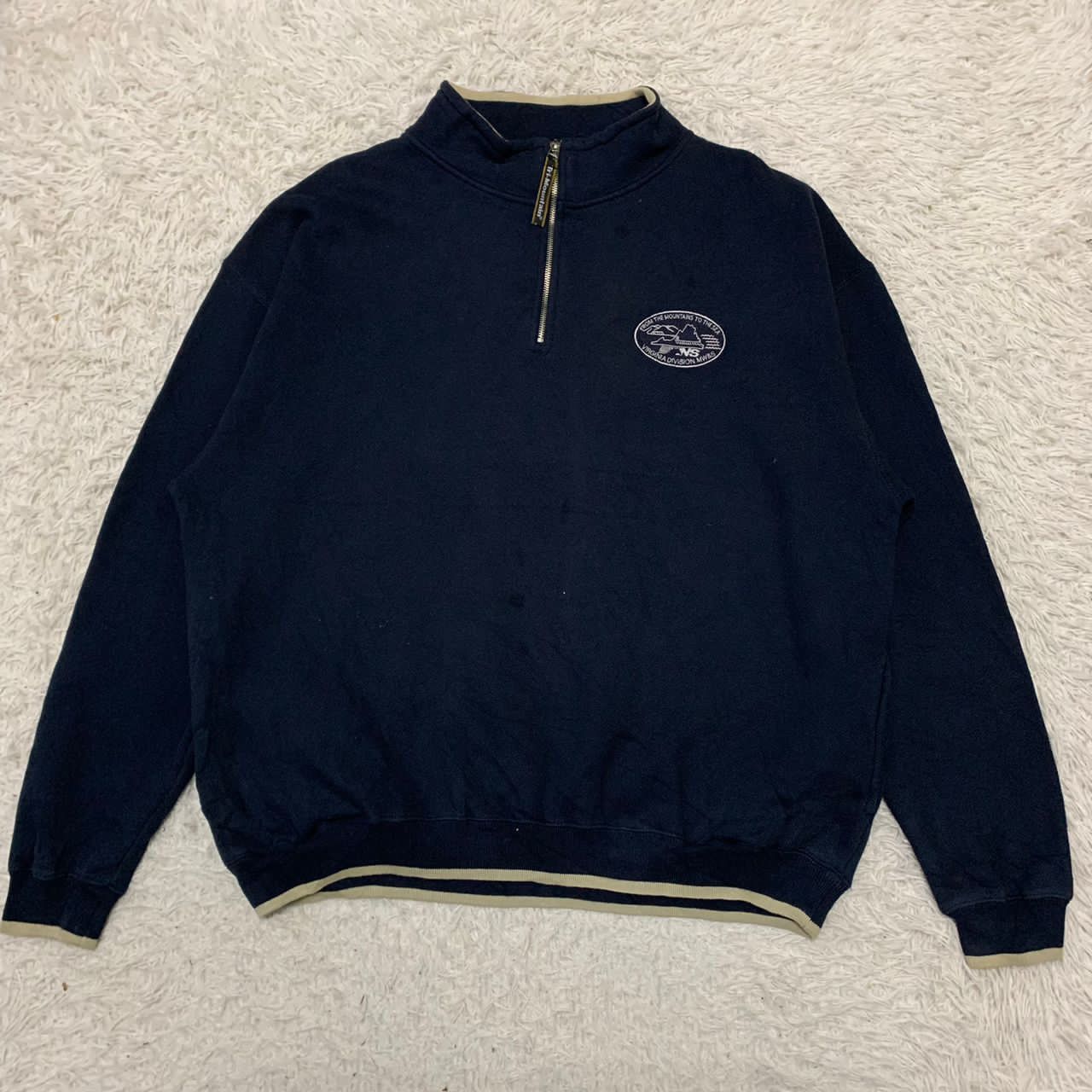 Tri Mountain Virginia Division MW&S half zip sweater