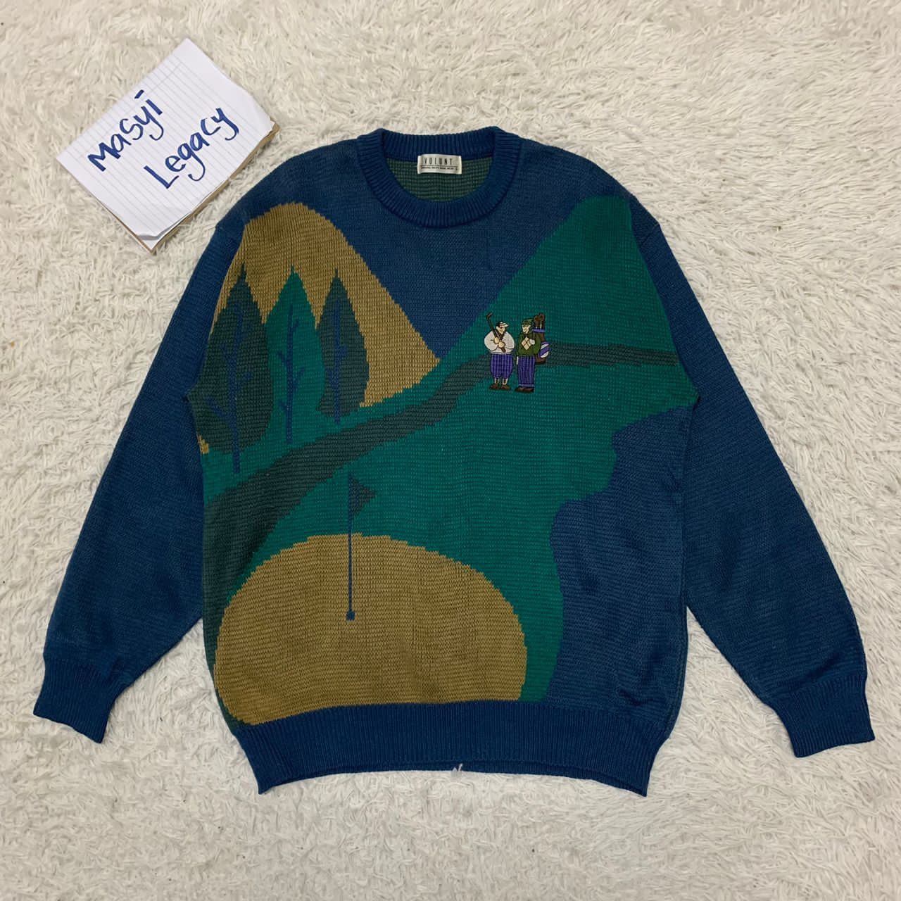 Japanese Brand Rare Design Volunt original men’s basic wear knit Size US L / EU 52-54 / 3 - 1 Thumbnail