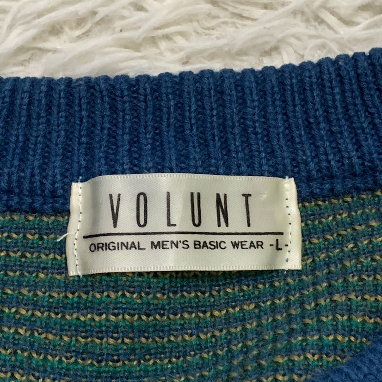 Japanese Brand Rare Design Volunt original men’s basic wear knit Size US L / EU 52-54 / 3 - 8 Thumbnail