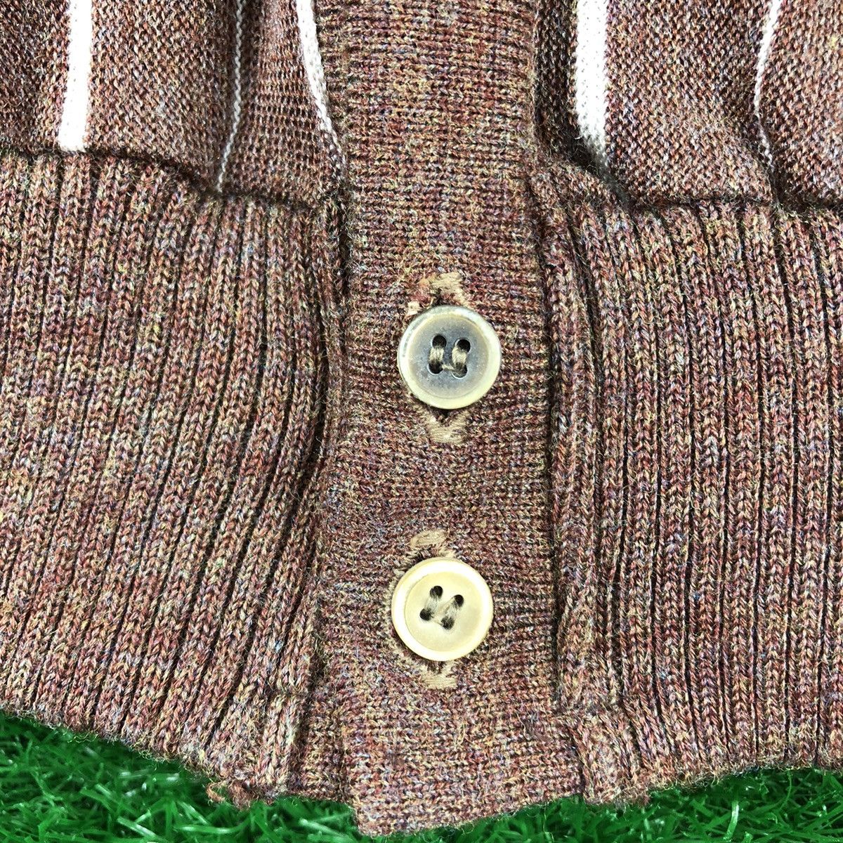 Japanese Brand Vintage 90's Cardigan Striped Japanese made Size US S / EU 44-46 / 1 - 11 Thumbnail