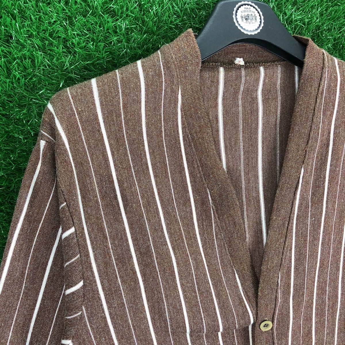 Japanese Brand Vintage 90's Cardigan Striped Japanese made Size US S / EU 44-46 / 1 - 2 Thumbnail