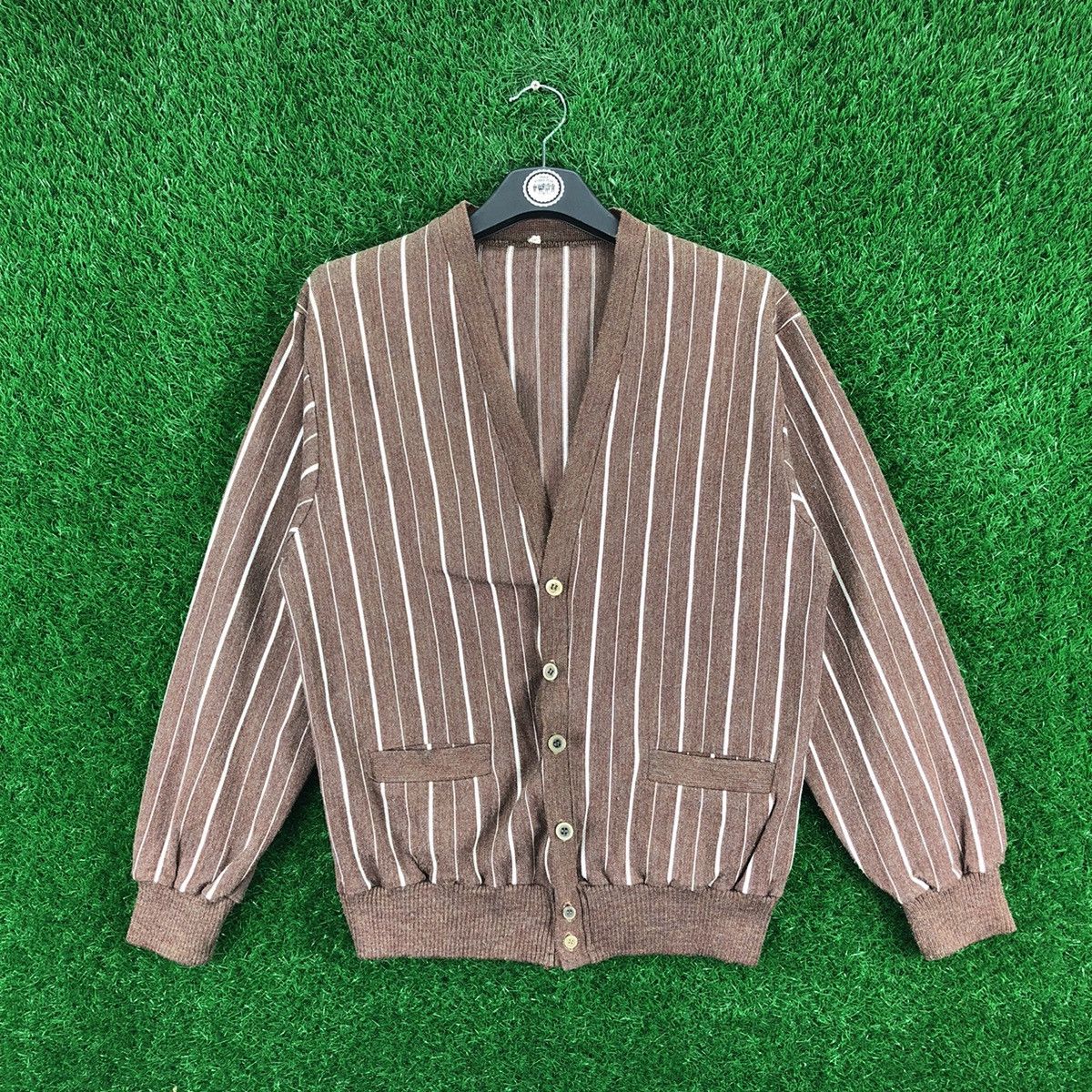 Vintage 90's Cardigan Striped Japanese made