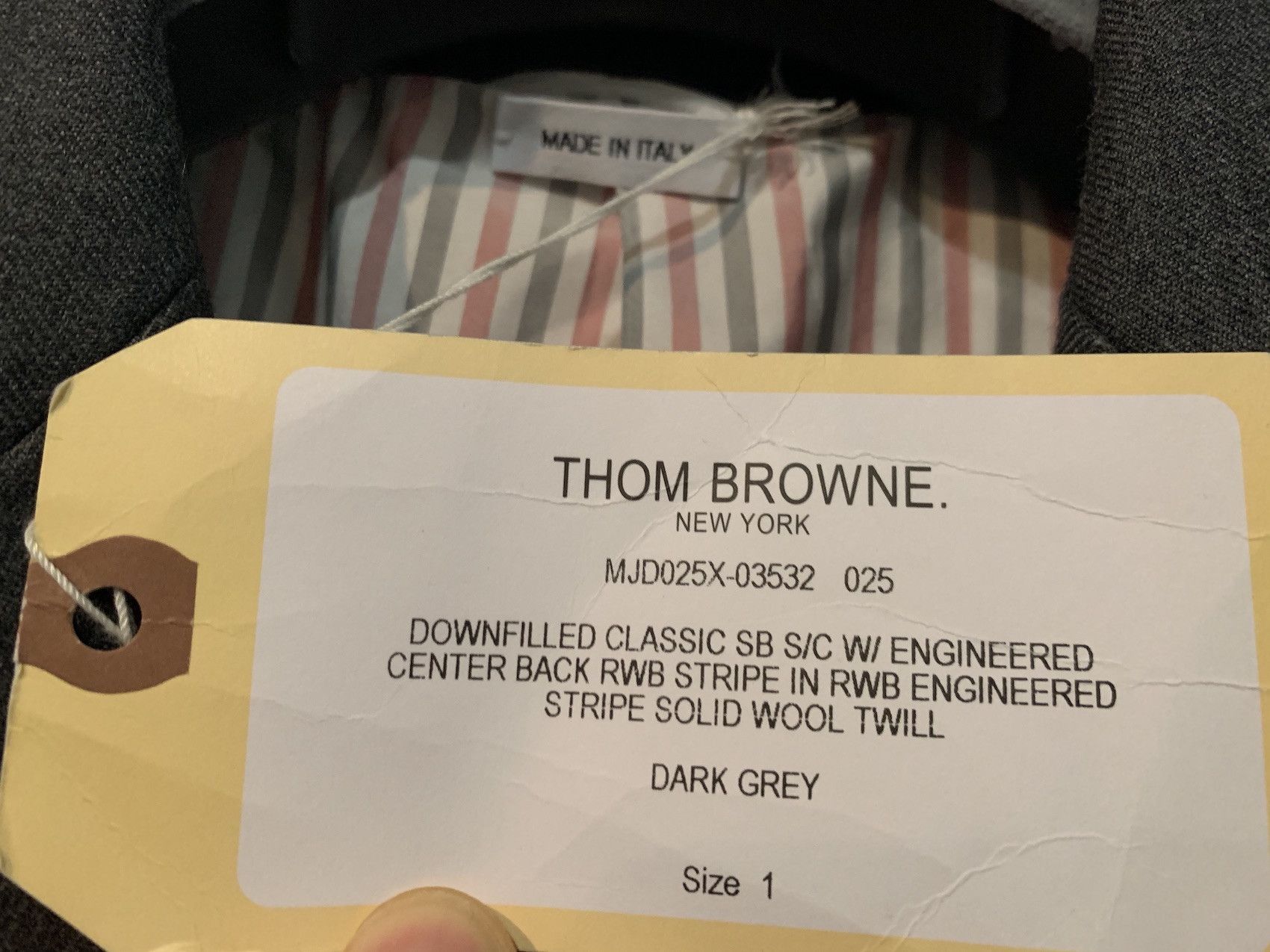 Thom Browne FINAL DROP / FW'18 Puffer Sport Blazer Size US S / EU 44-46 / 1 - 5 Thumbnail
