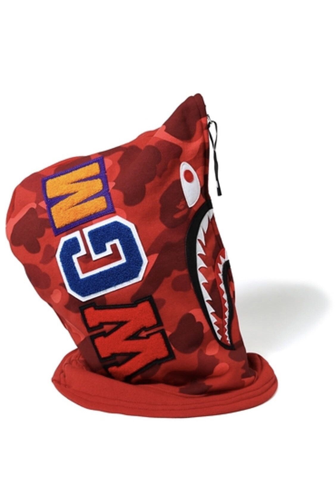 Bape Bape Color Camo Shark Face Mask Red Size ONE SIZE - 3 Thumbnail
