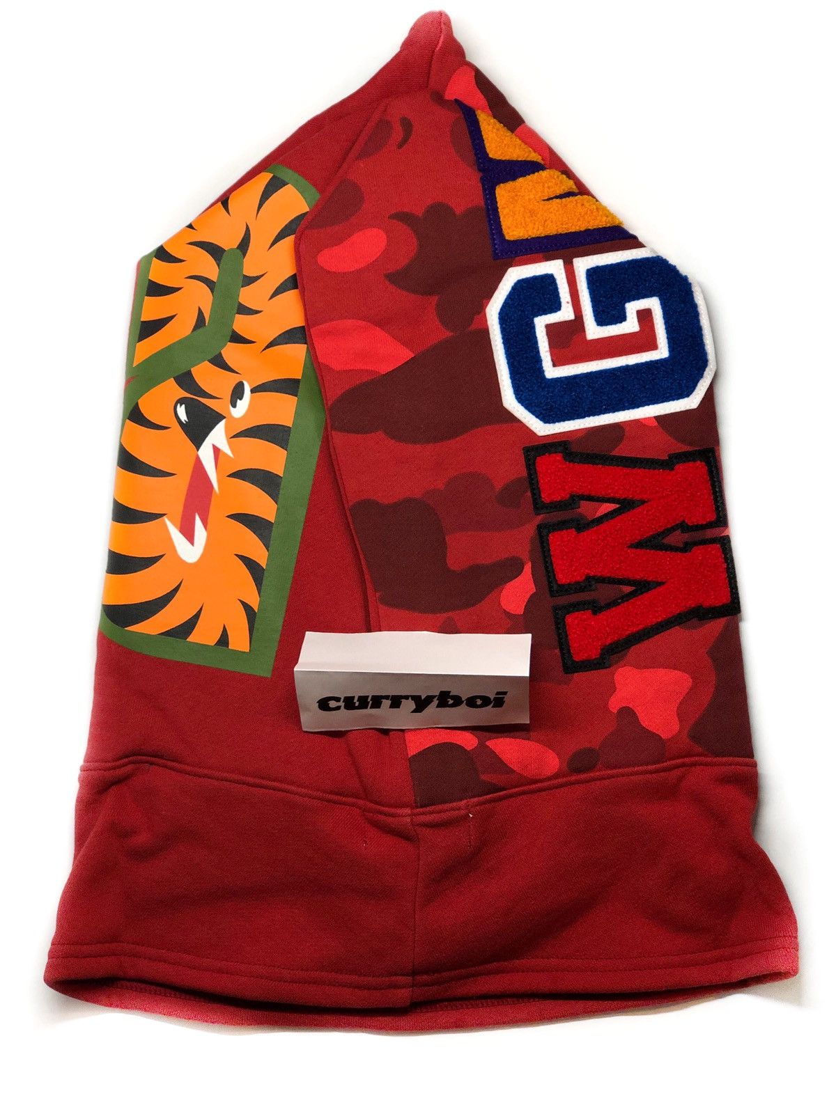 Bape Bape Color Camo Shark Face Mask Red Size ONE SIZE - 5 Thumbnail