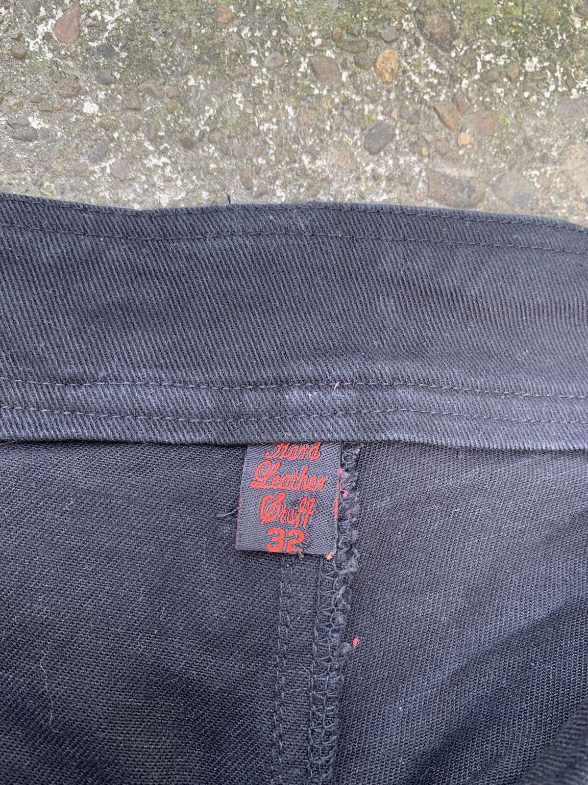 Vintage Women's Black Gothic Strap Pants - Y2K Cyber Rave Flare Size 32" / US 10 / IT 46 - 5 Thumbnail