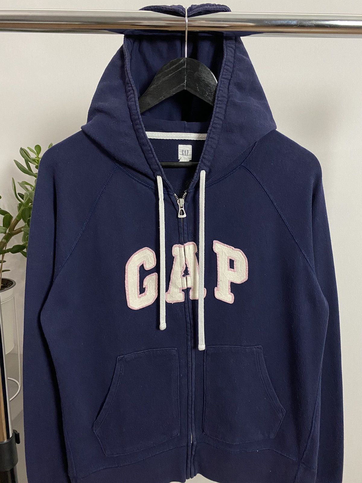 Gap × Vintage Vintage Navy Logo Gap Hoodie Size US M / EU 48-50 / 2 - 2 Thumbnail