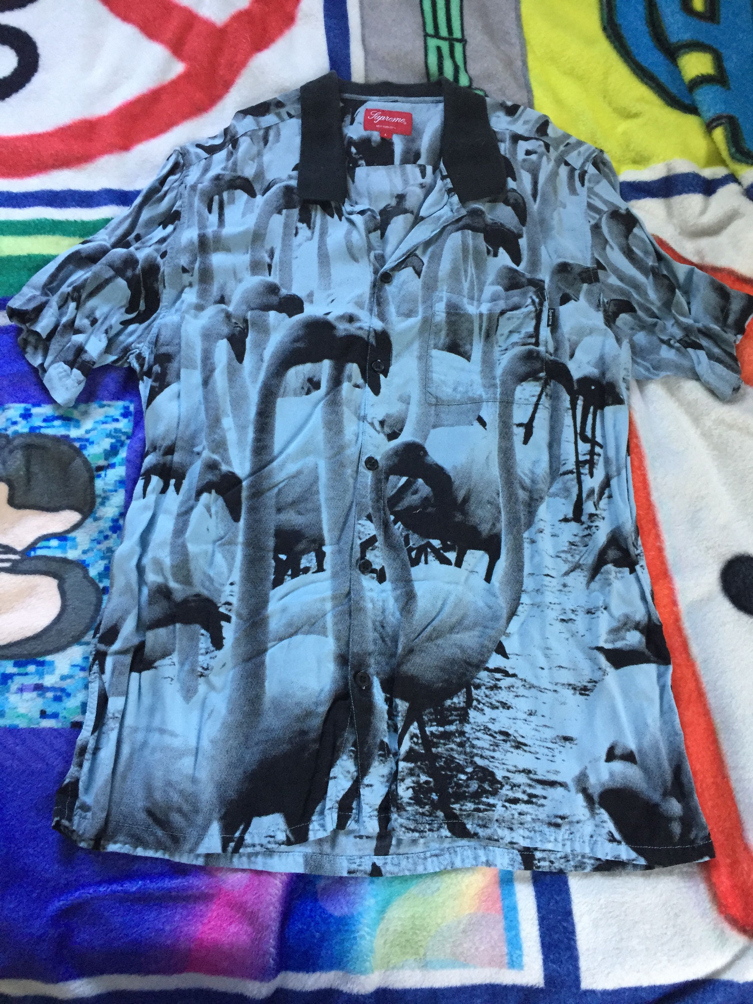 Supreme flamingo shirt sales