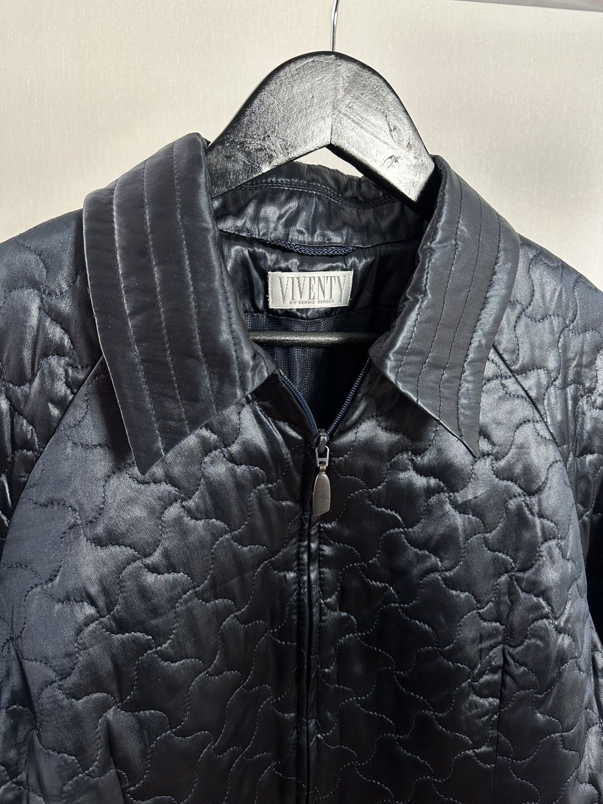 Japanese Brand × Vintage Vintage Avant-garde Quilted Navy Jacket Size M / US 6-8 / IT 42-44 - 3 Thumbnail