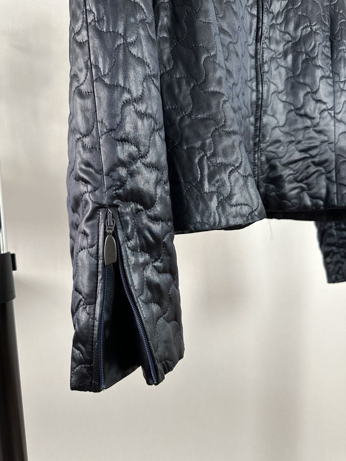 Japanese Brand × Vintage Vintage Avant-garde Quilted Navy Jacket Size M / US 6-8 / IT 42-44 - 5 Thumbnail