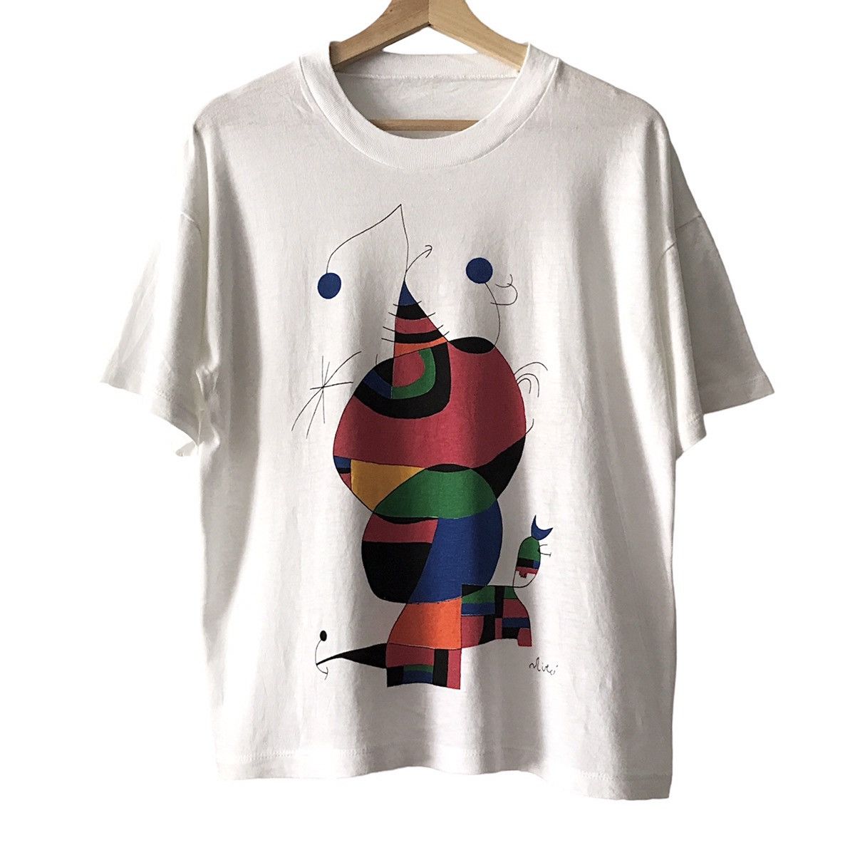 Joan Miro Woman Bird Star Homage To Pablo Picasso Art Tee