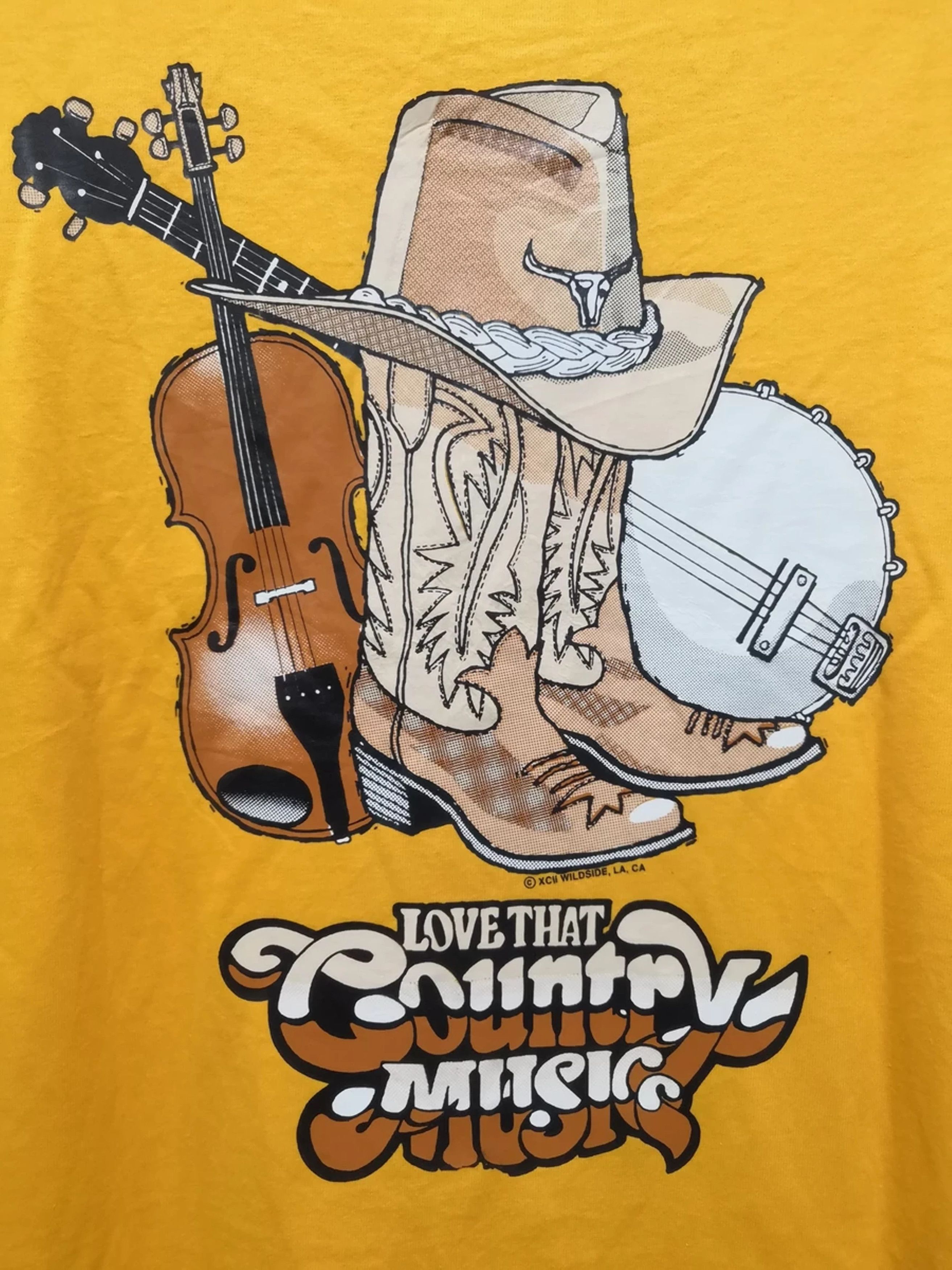 Vintage Vintage 80s 90s Love That Country Music t shirt Stitches Size US XL / EU 56 / 4 - 1 Thumbnail