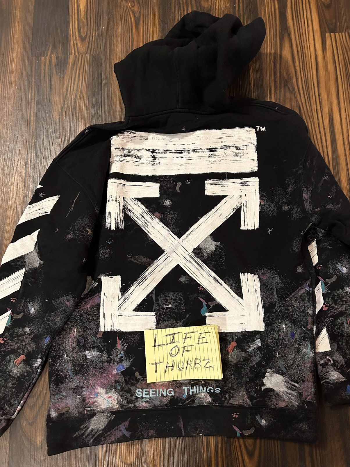 Off white galaxy hoodie sizing online