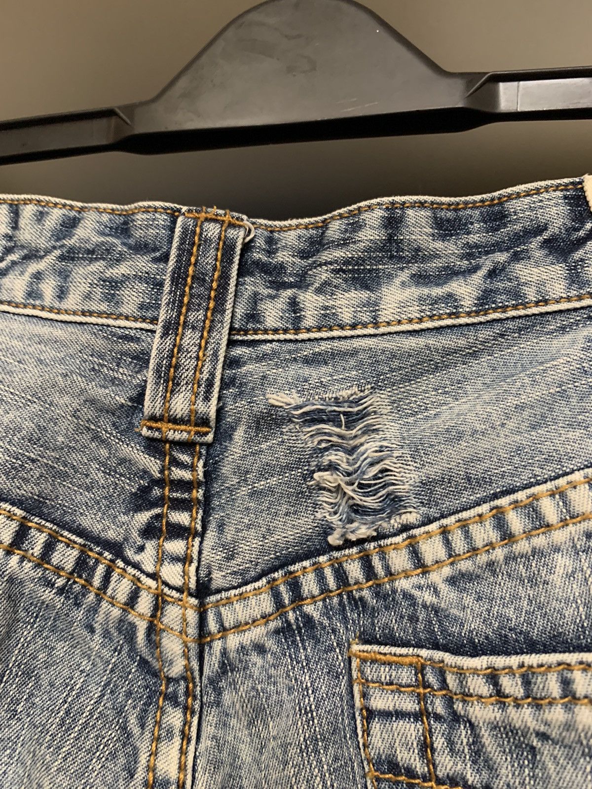 Japanese Brand Tough Jeansmith Distressed Denim Jeans Size US 33 - 20 Thumbnail