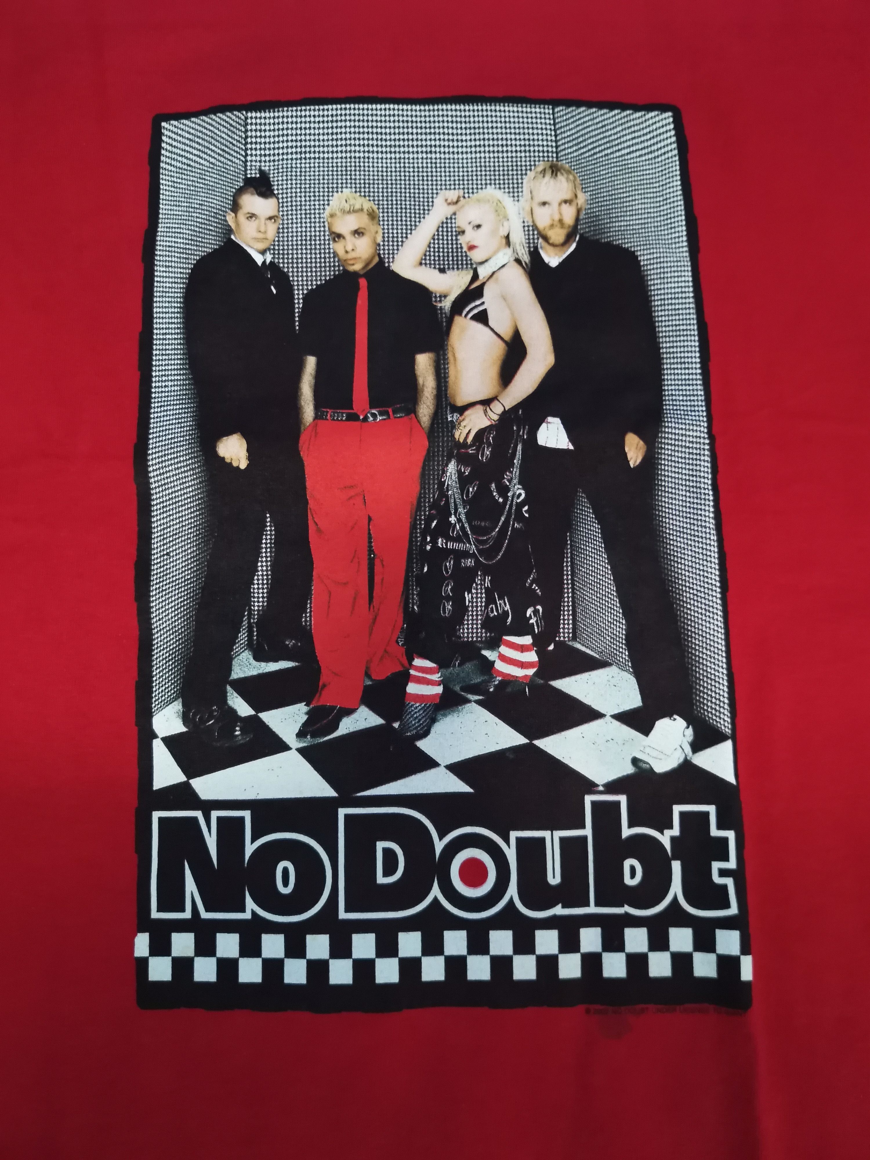 image of Band Tees x Rock Band Vintage No Doubt Gwen Stefani Punk Rock Band Tee Tour in Red (Size Medium)