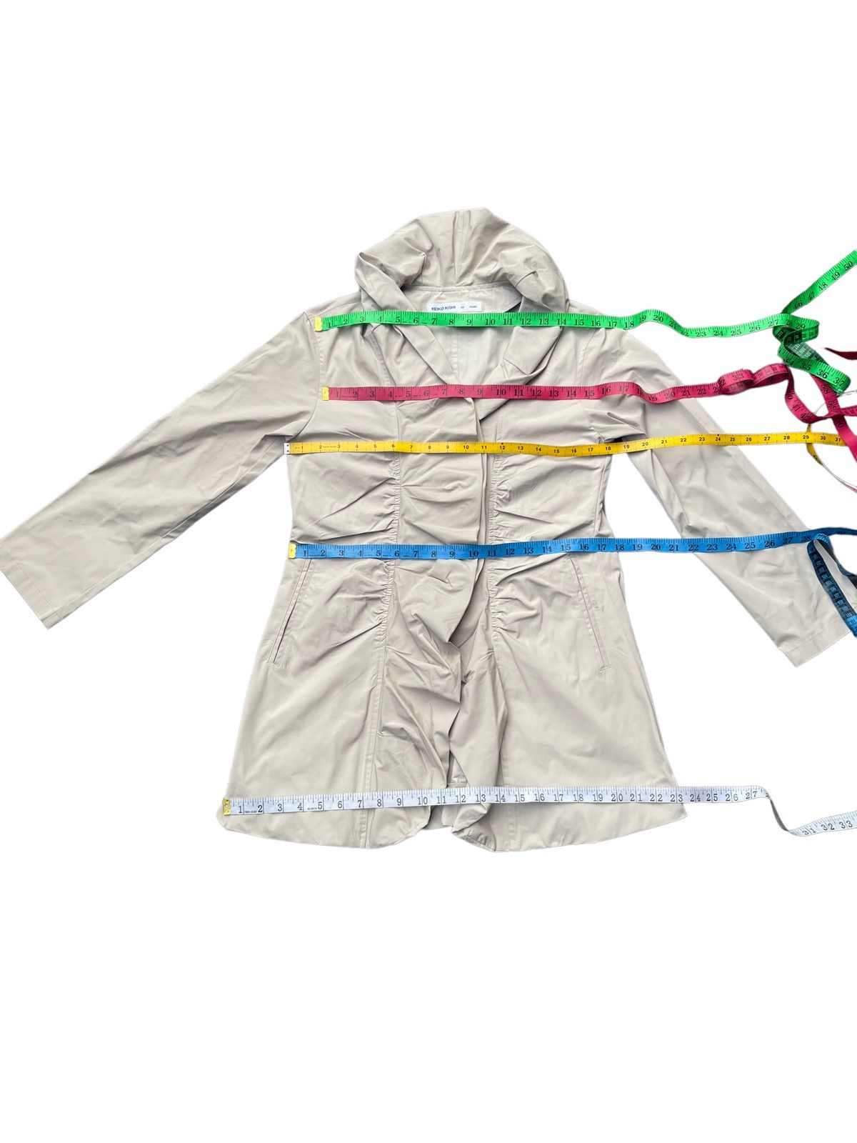 Japanese Brand Keiko Kishi by Nosh Trench Jacket Size S / US 4 / IT 40 - 11 Thumbnail