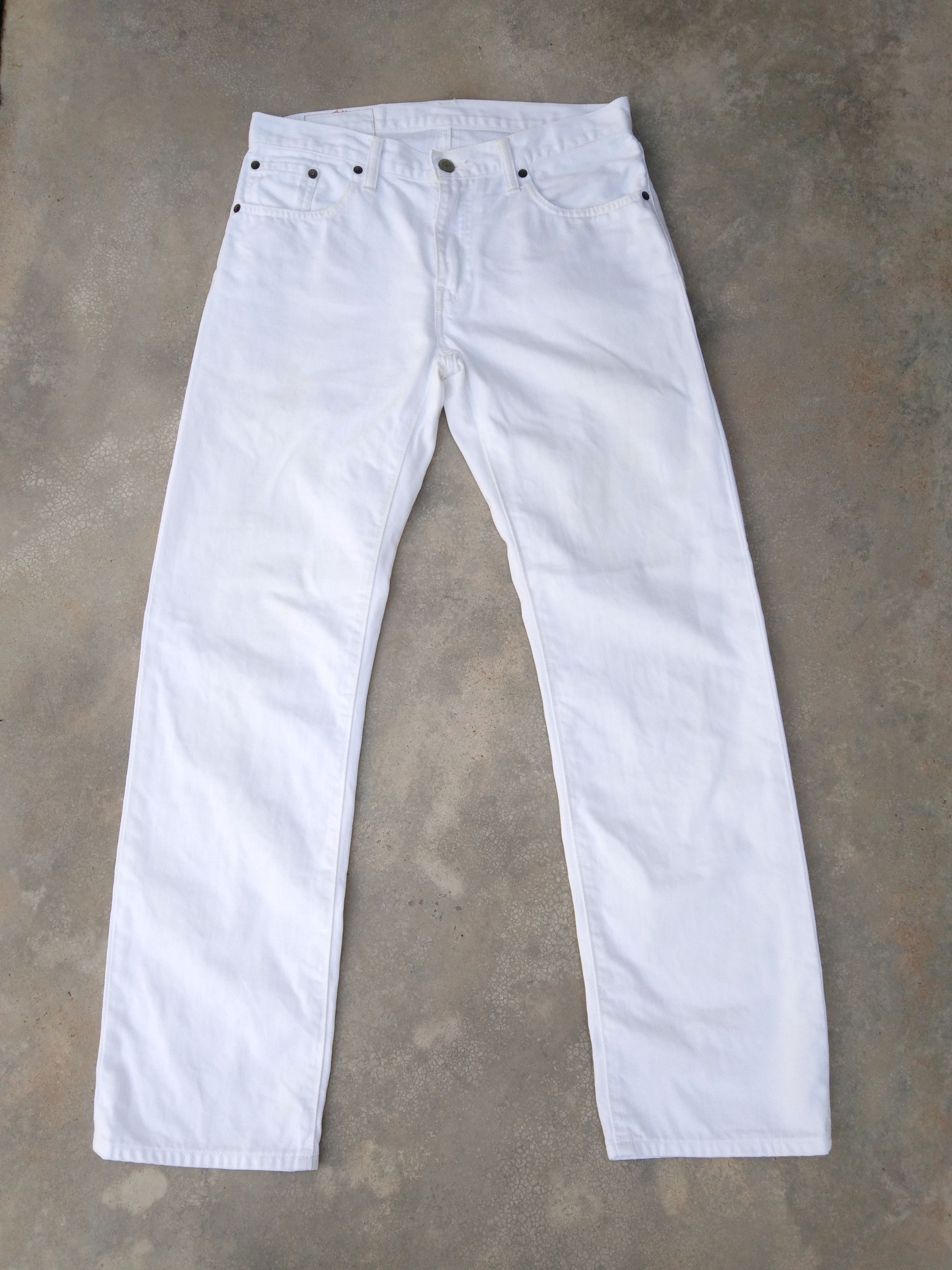 Jean × Levi's × Vintage Vintage Levis Jeans 502 White Straight Leg Denim 31x31 Size US 31 - 1 Thumbnail